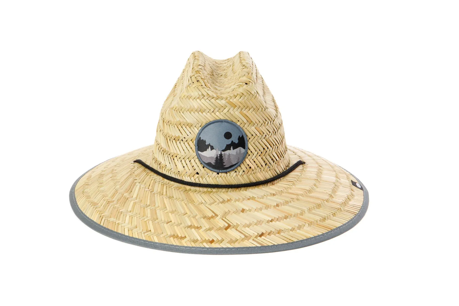 Men's Straw Lifeguard with Midnight Forest Patch sold by San Diego Hat Company product image thumbnail 5
