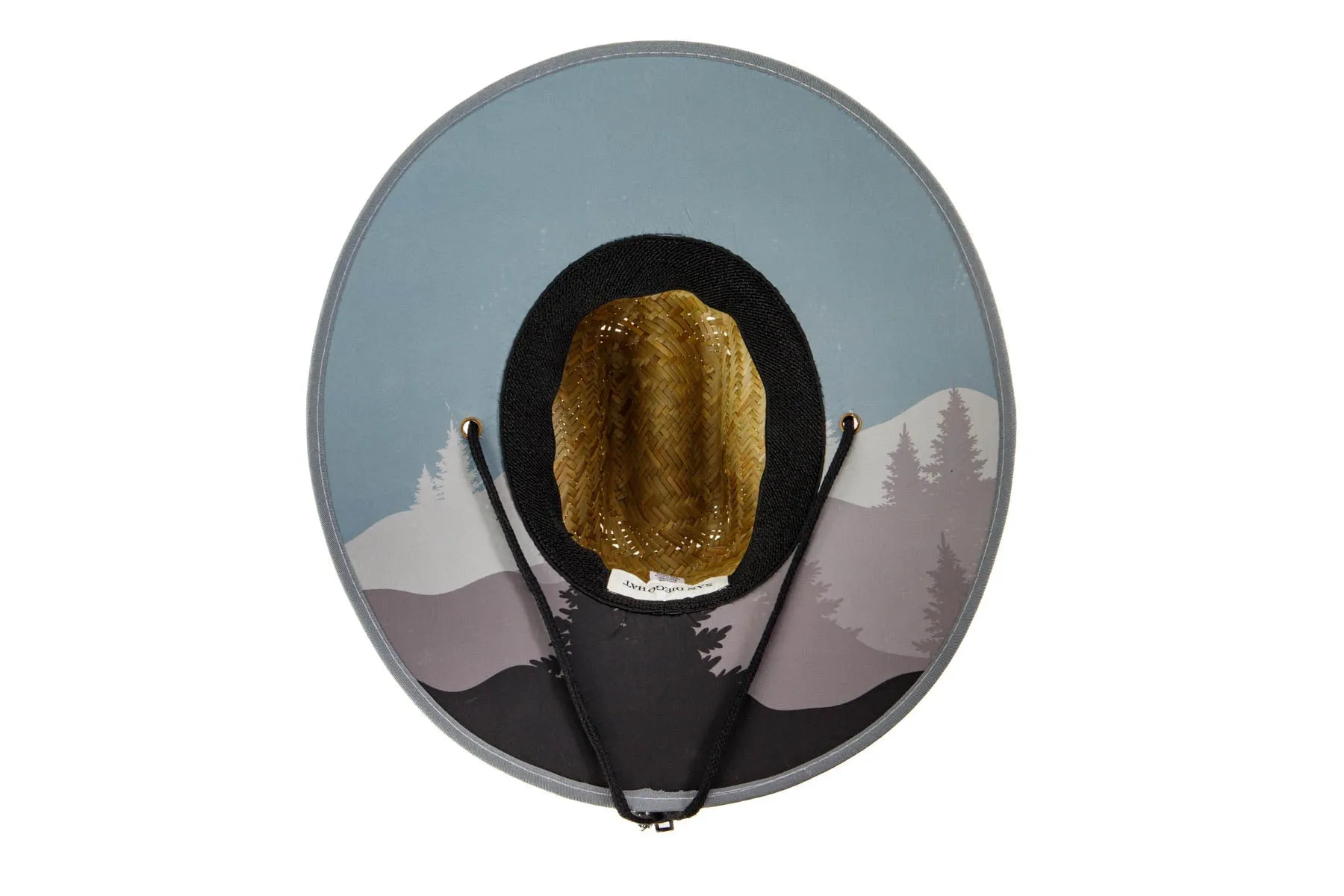 Men's Straw Lifeguard with Midnight Forest Patch sold by San Diego Hat Company product image thumbnail 2