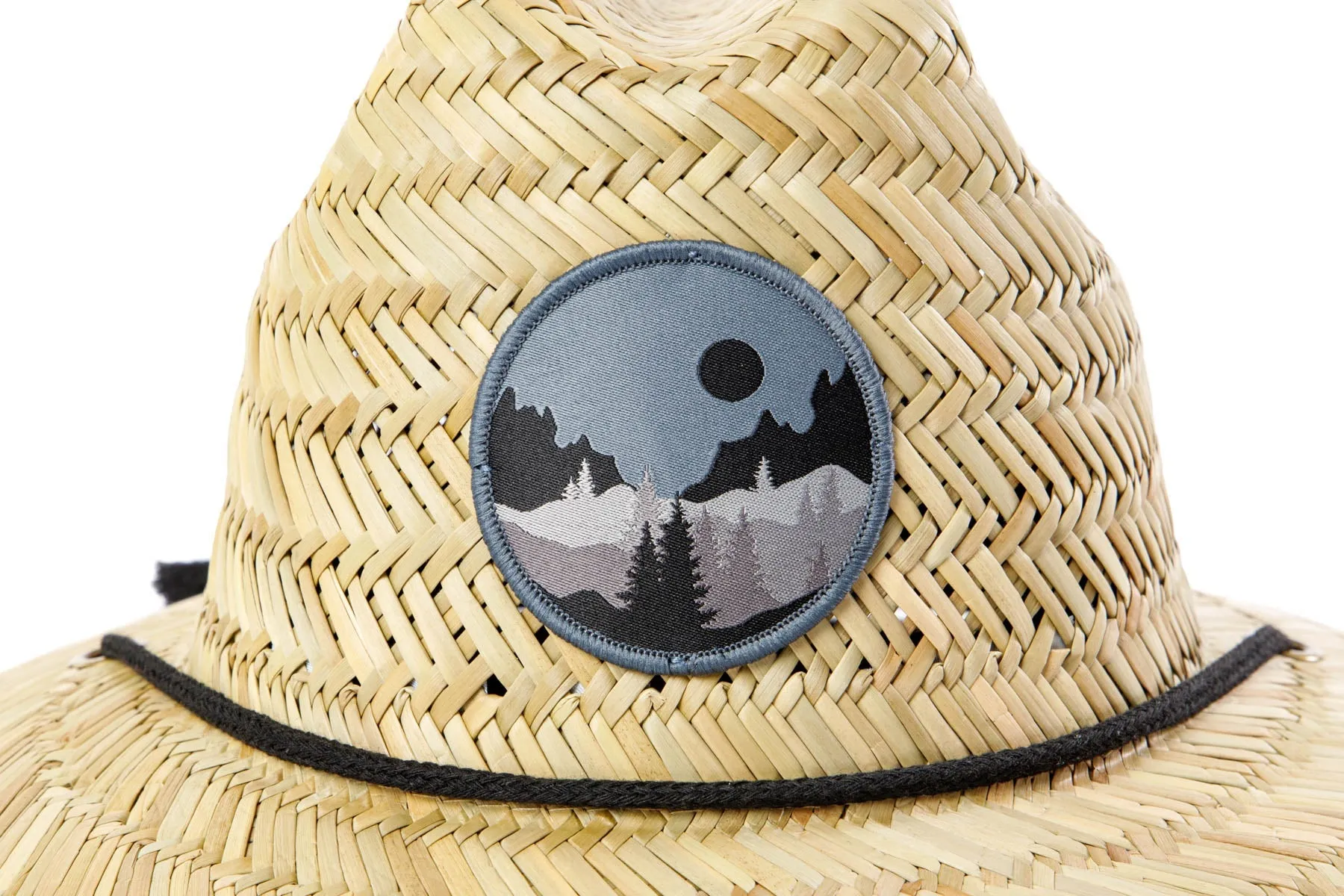 Men's Straw Lifeguard with Midnight Forest Patch sold by San Diego Hat Company product image thumbnail 3