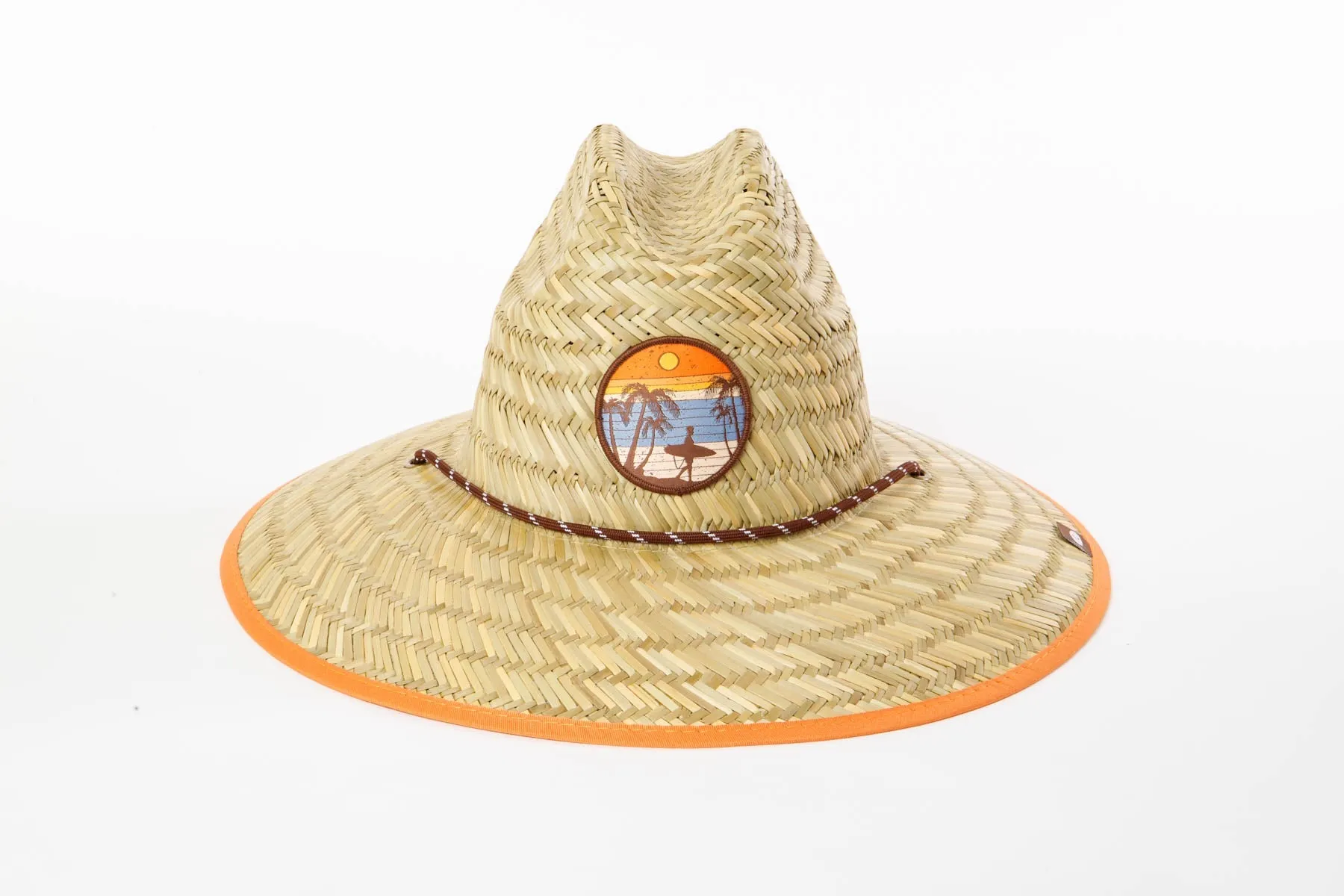 Men's Straw Lifeguard with Vintage Surf Patch sold by San Diego Hat Company product image thumbnail 4