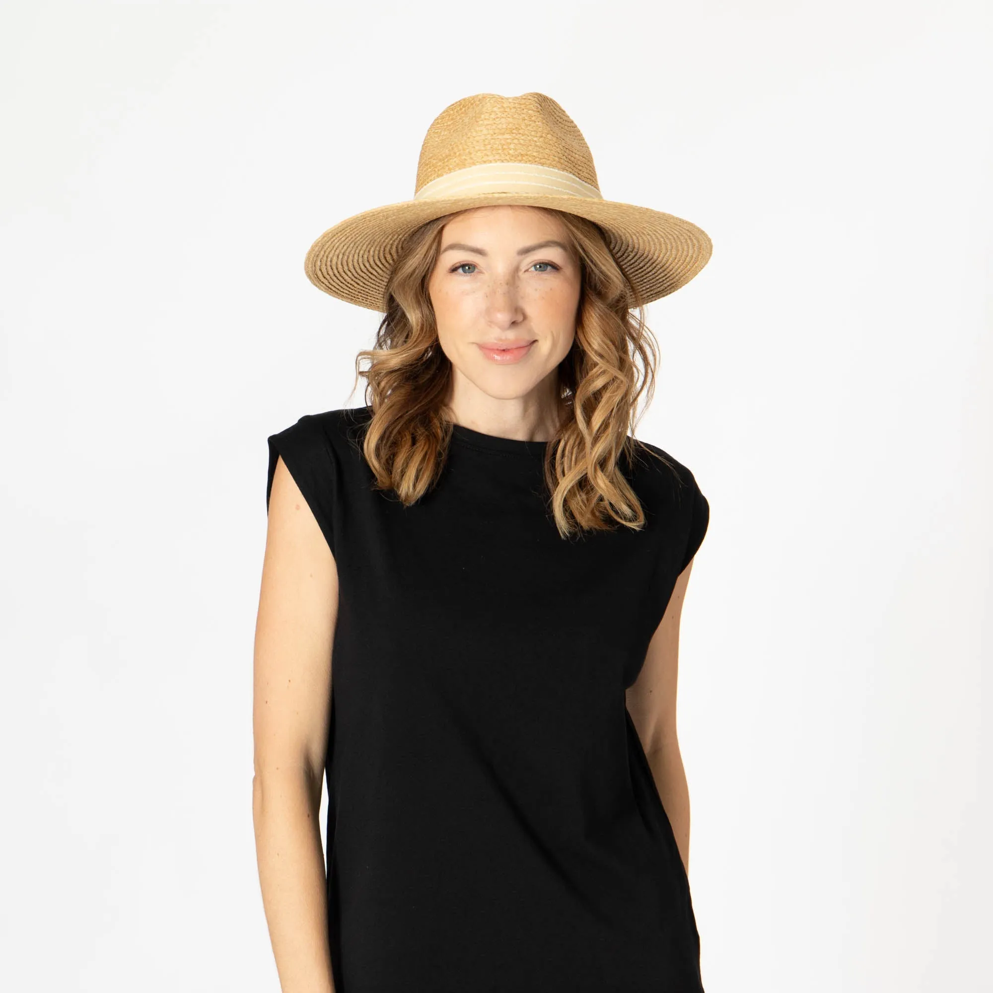 Coco - Fedora with Wood Beaded Chain sold by San Diego Hat Company product image thumbnail 5