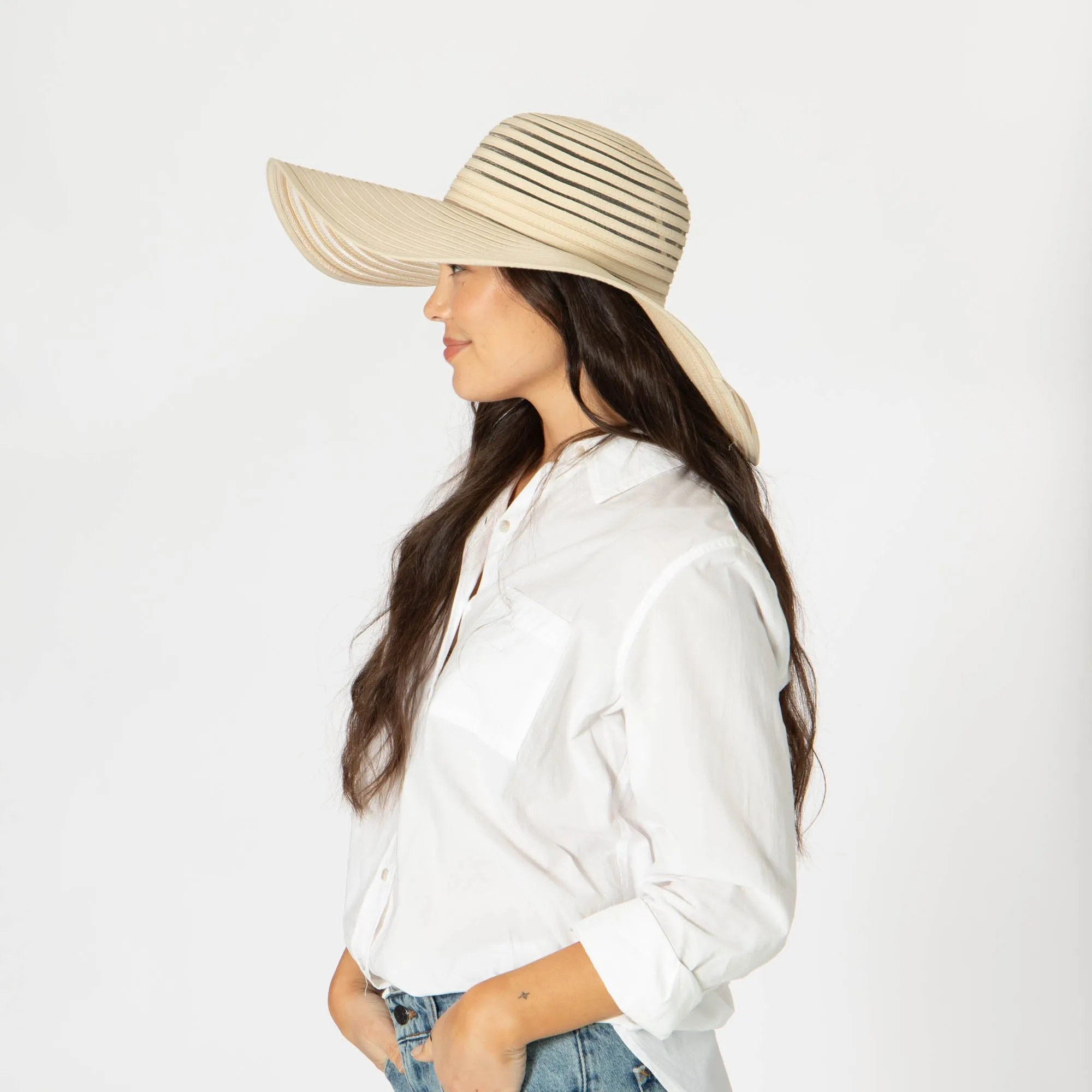 Bella - Wide Brim Floppy Sun Hat sold by San Diego Hat Company product image thumbnail 3