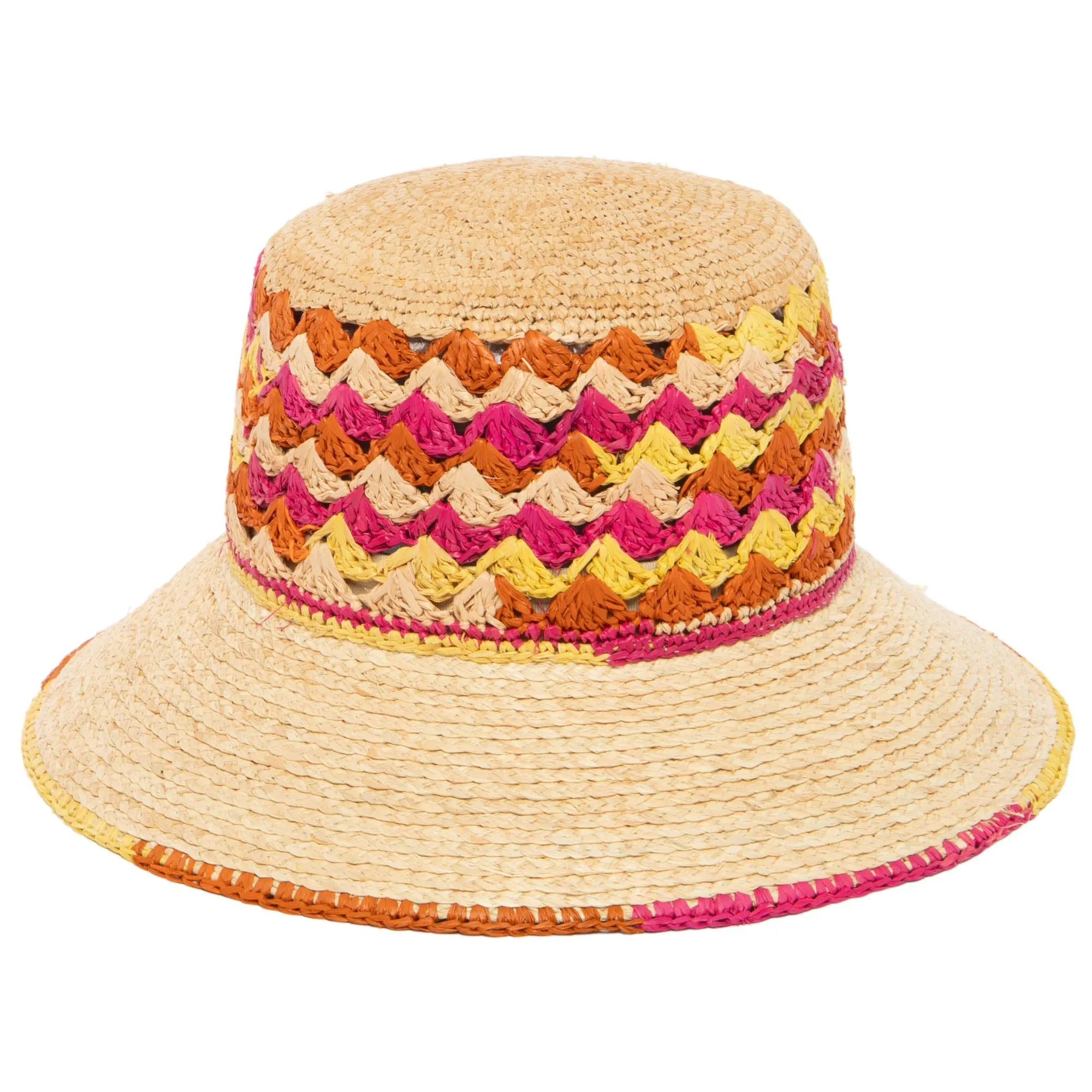 Viviana - Crochet & Braided Raffia Bucket Hat sold by San Diego Hat Company product image thumbnail 2