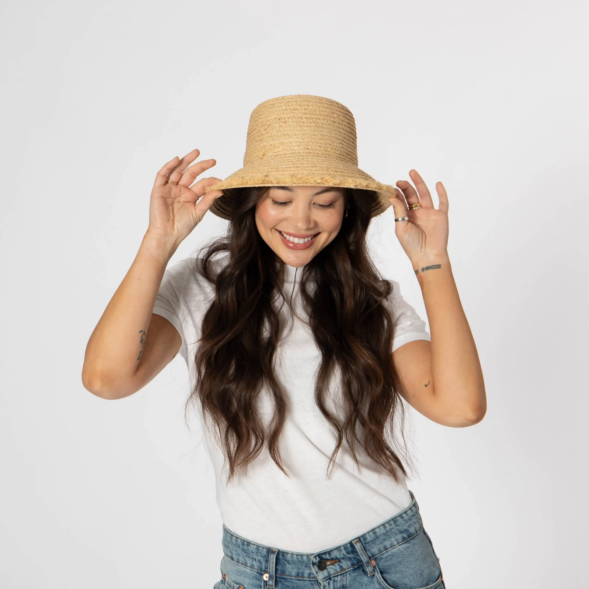 Palmera - Fringe Bucket Hat sold by San Diego Hat Company product image thumbnail 5