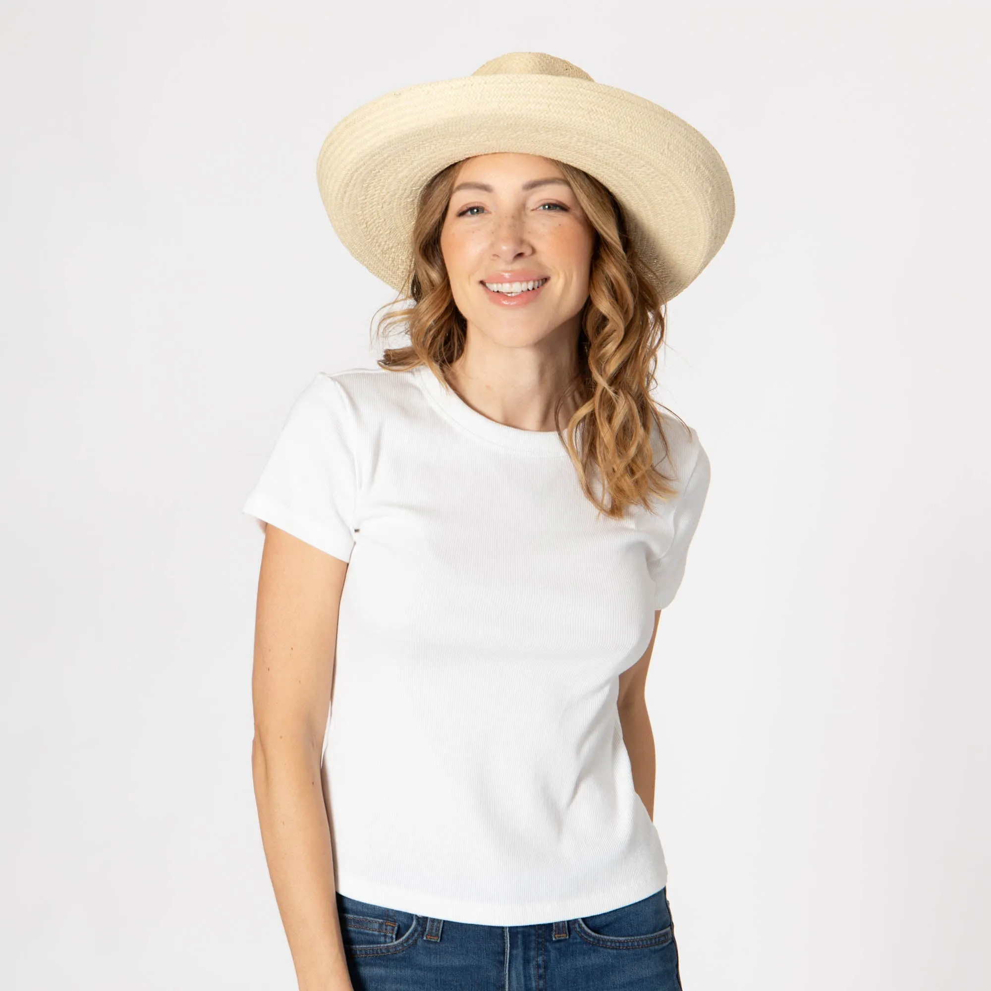 Yesenia - Toyo Straw Kettle Brim Rancher sold by San Diego Hat Company product image thumbnail 5