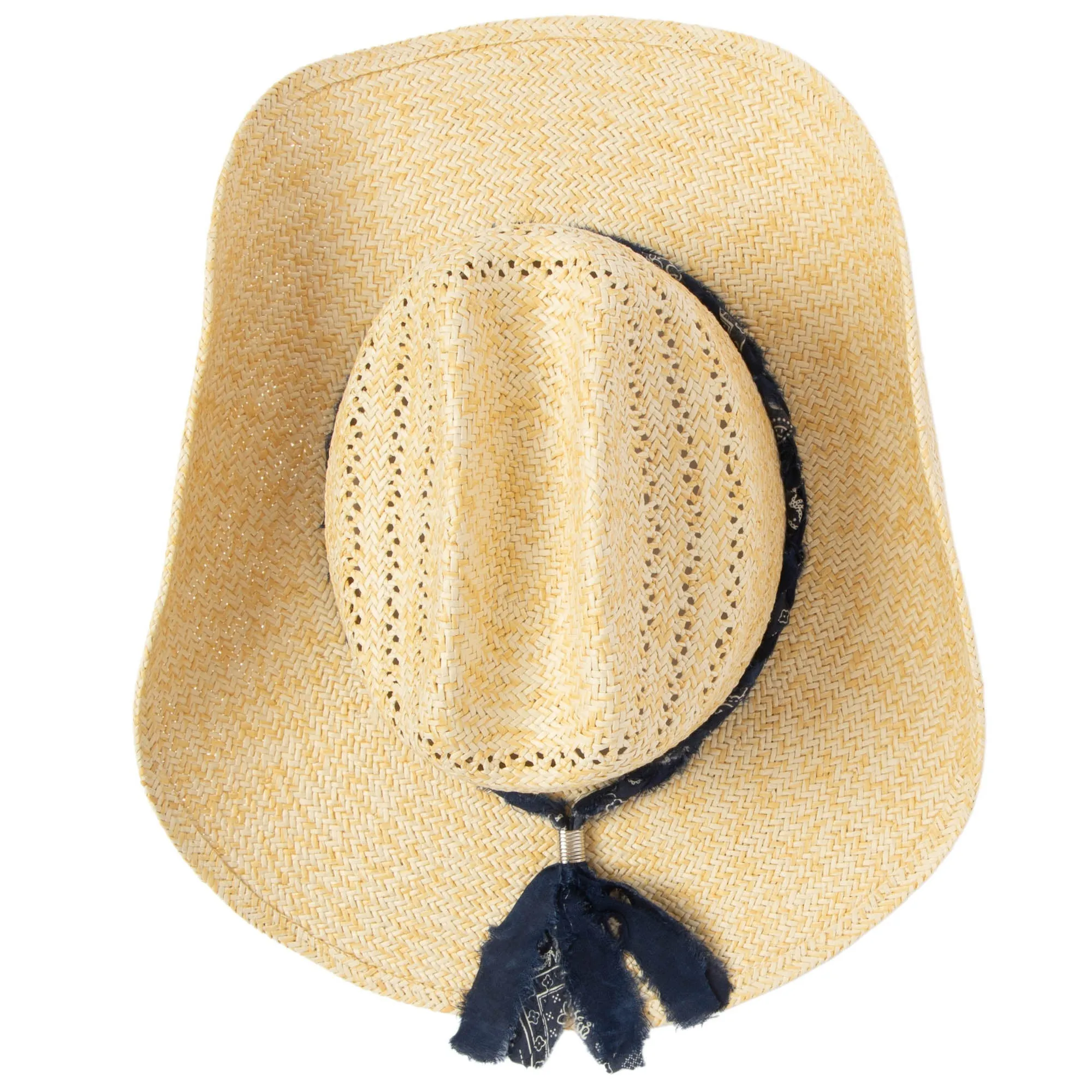 Annie - Woven Toyo Straw Cowboy with Wire Brim sold by San Diego Hat Company product image thumbnail 4