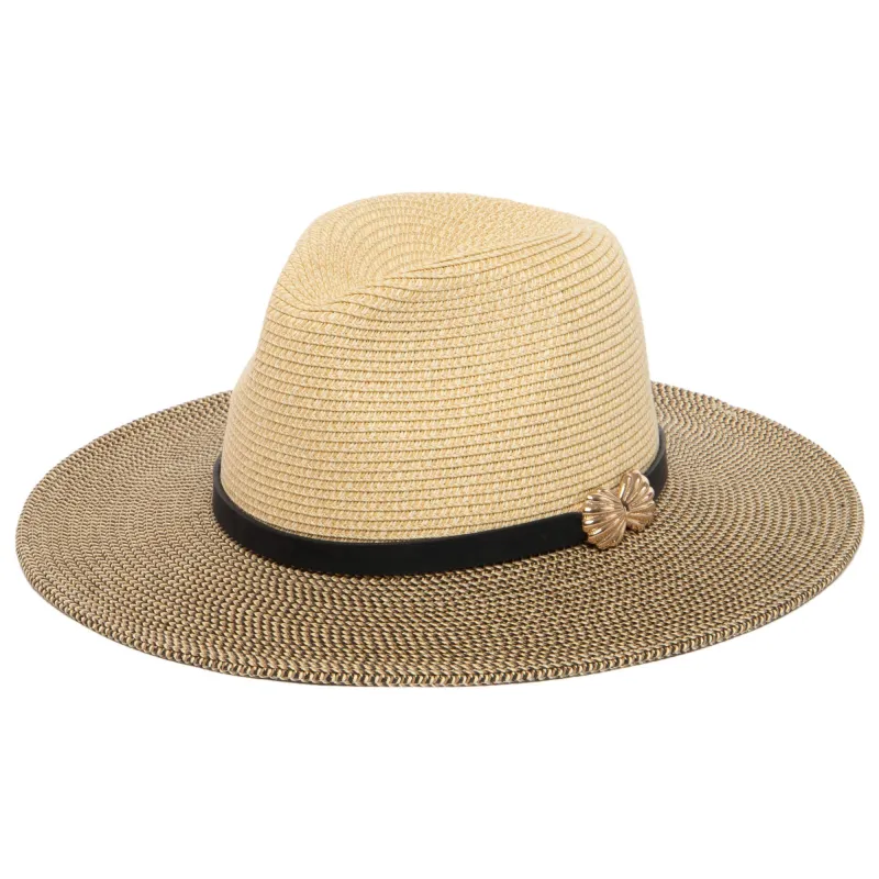 Seaside - Ultrabraid Two Tone Fedora sold by San Diego Hat Company