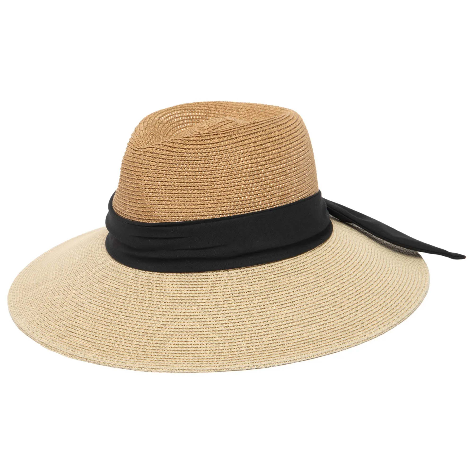 Paola - Ultrabraid Two Tone Fedora sold by San Diego Hat Company