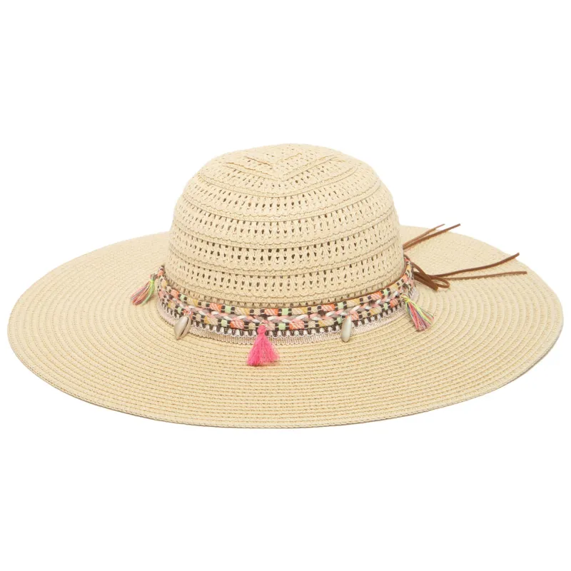 Maria - Open Weave Pattern Sun Hat sold by San Diego Hat Company