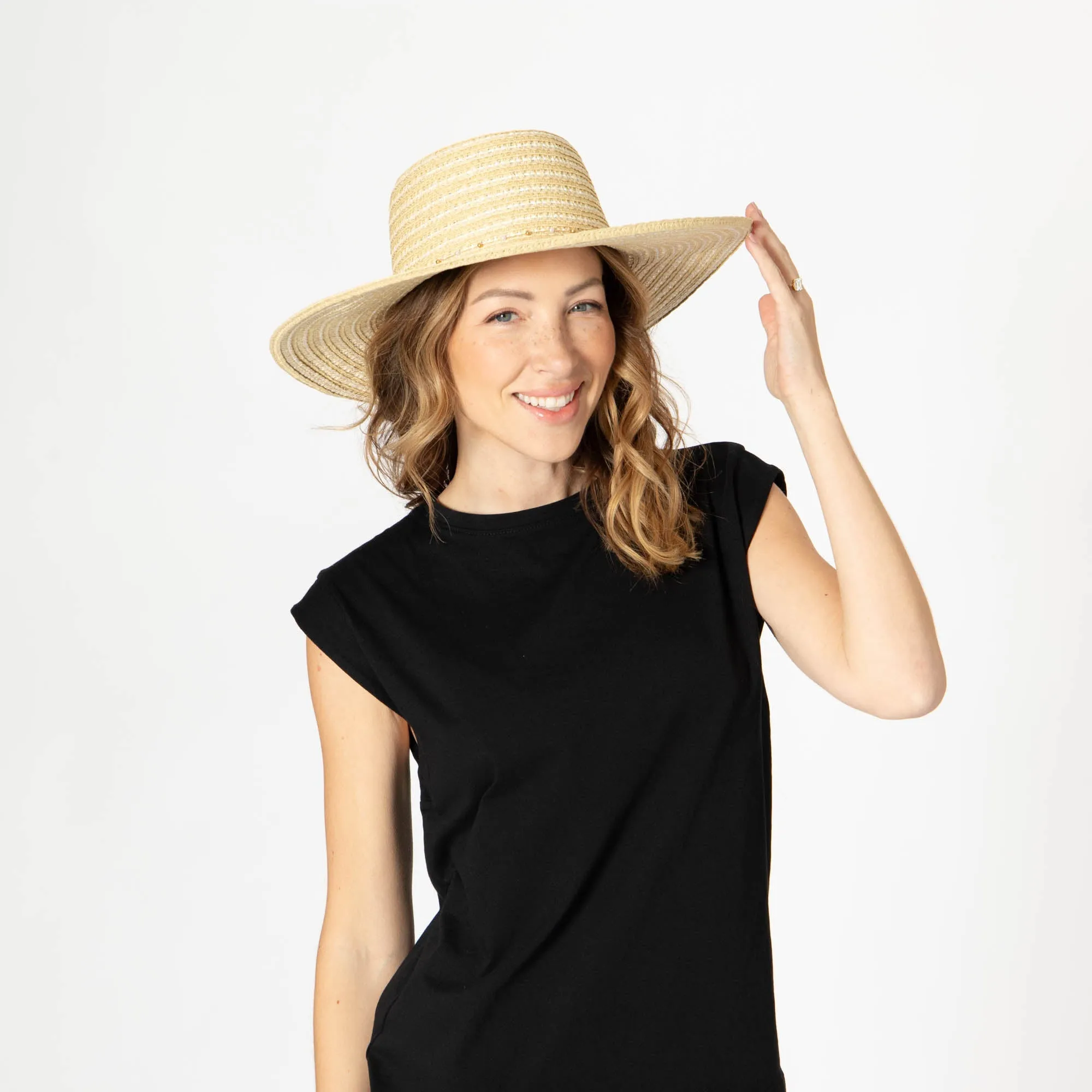 Bonita - Ultrabraid Boater sold by San Diego Hat Company product image thumbnail 5