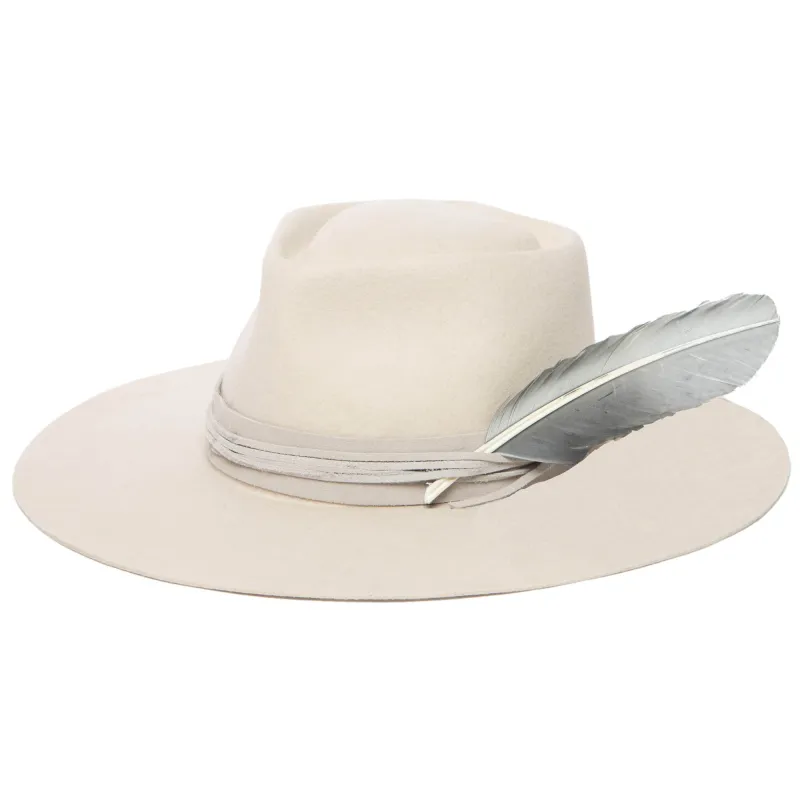 Take My Name - Women's Stiff Brim Fedora with Heart Shaped Crown made by San Diego Hat Company
