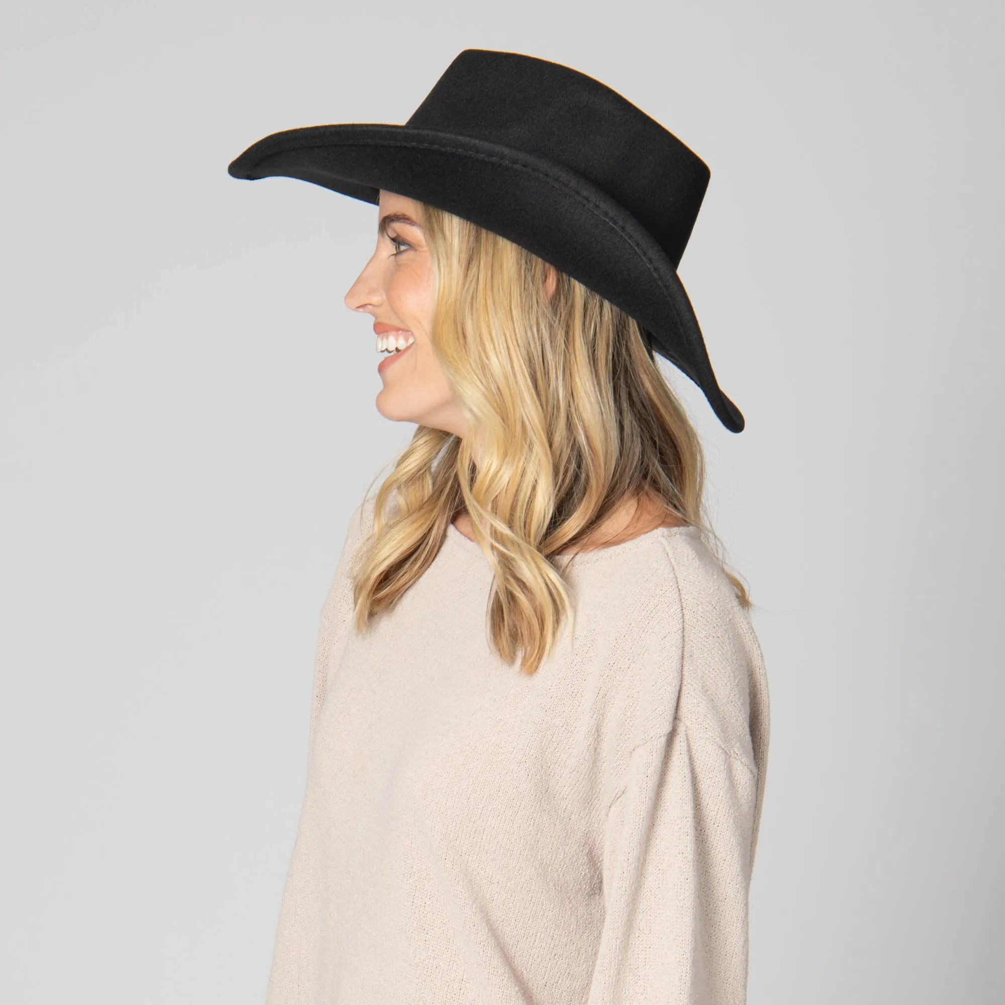 Pinch Crown Cowboy with Multi Gemstone Band sold by San Diego Hat Company product image thumbnail 4