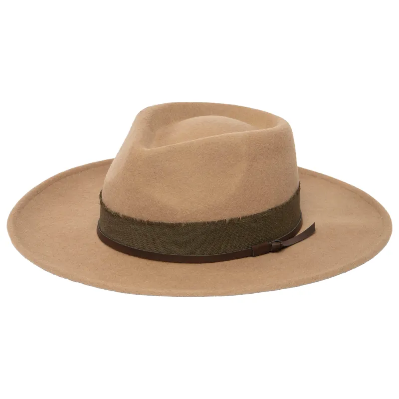 Men's Wool Felt Pinch Crown Fedora by FRYE sold by San Diego Hat Company