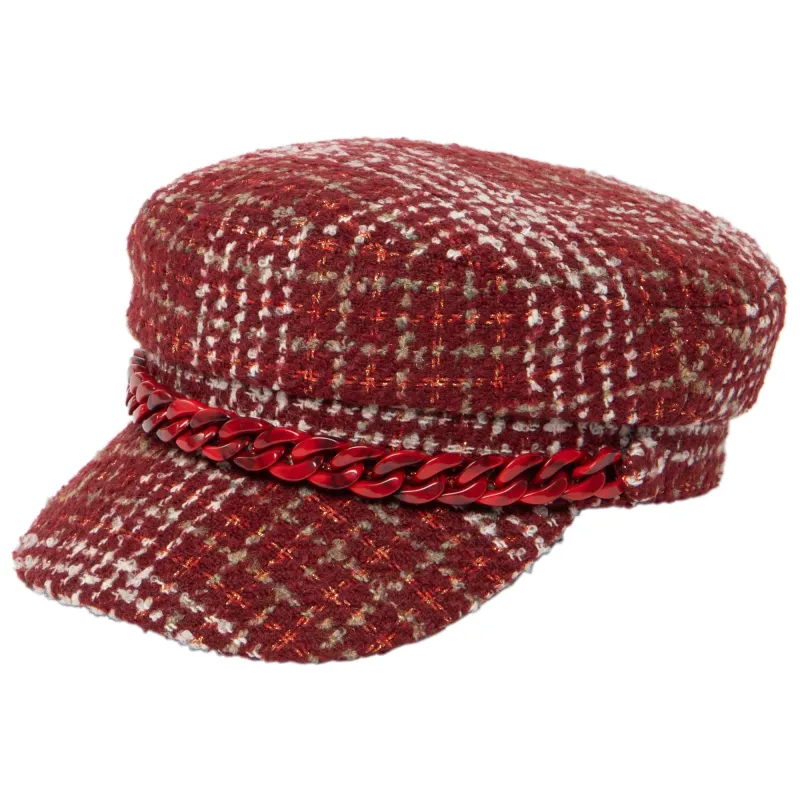 Emmy Lou - Cut & Sew Tweed Cabbie Hat sold by San Diego Hat Company