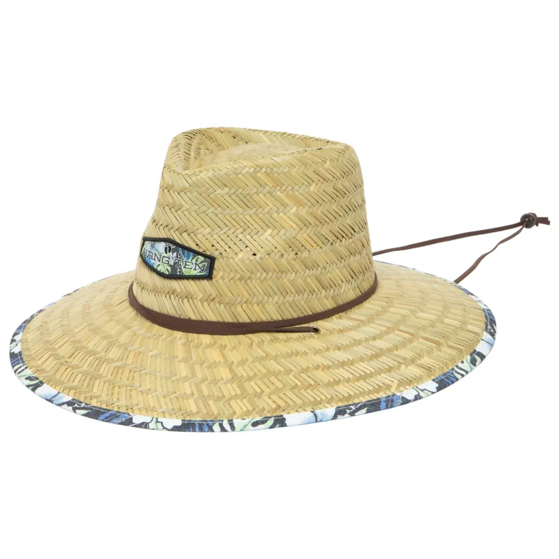 Shoots - Lifeguard Hat with Pinch Crown and Floral Print by Hang Ten sold by San Diego Hat Company