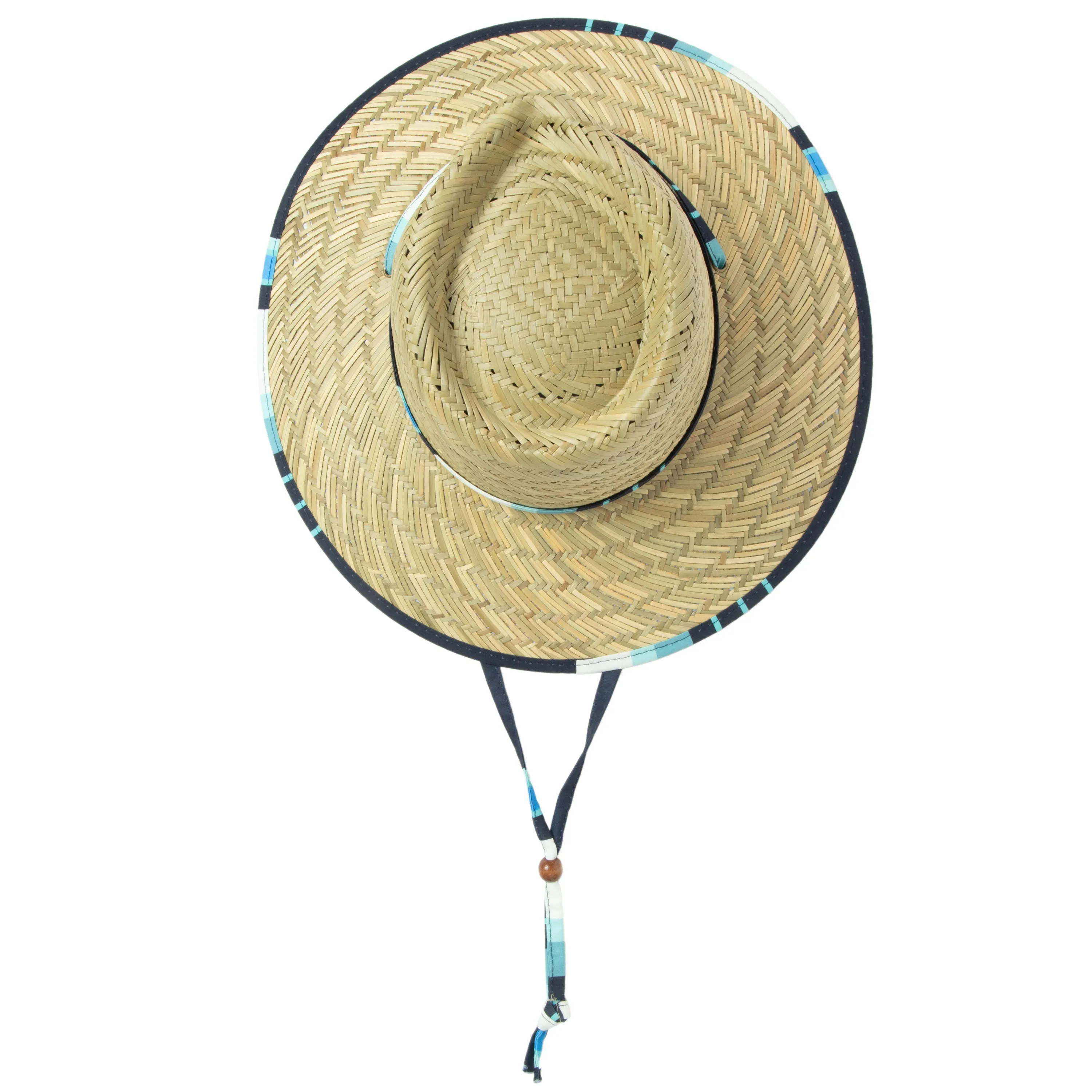 Tubular- Lifeguard Hat with Navy Striped Under Brim Print by Hang Ten sold by San Diego Hat Company product image thumbnail 5