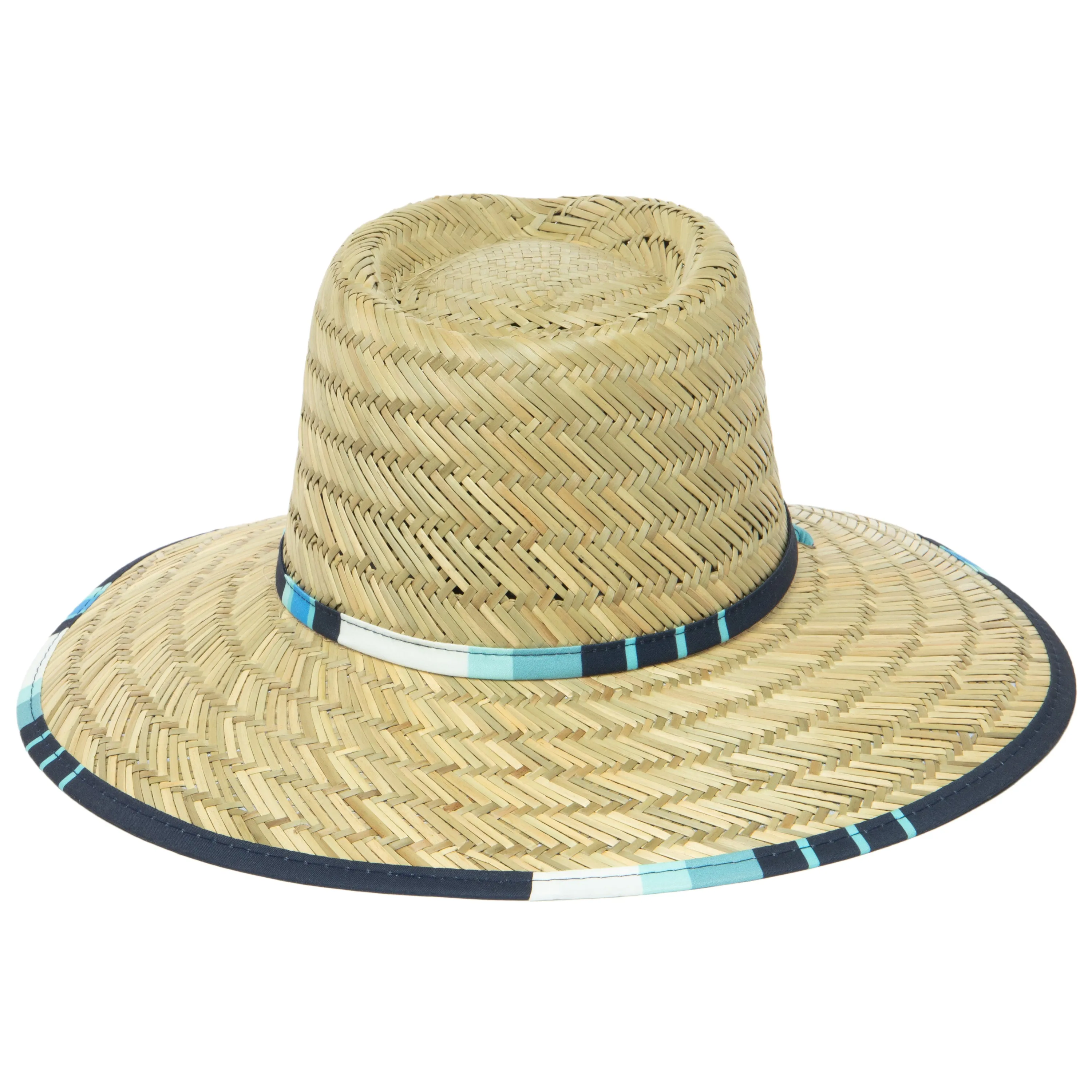 Tubular- Lifeguard Hat with Navy Striped Under Brim Print by Hang Ten sold by San Diego Hat Company product image thumbnail 4