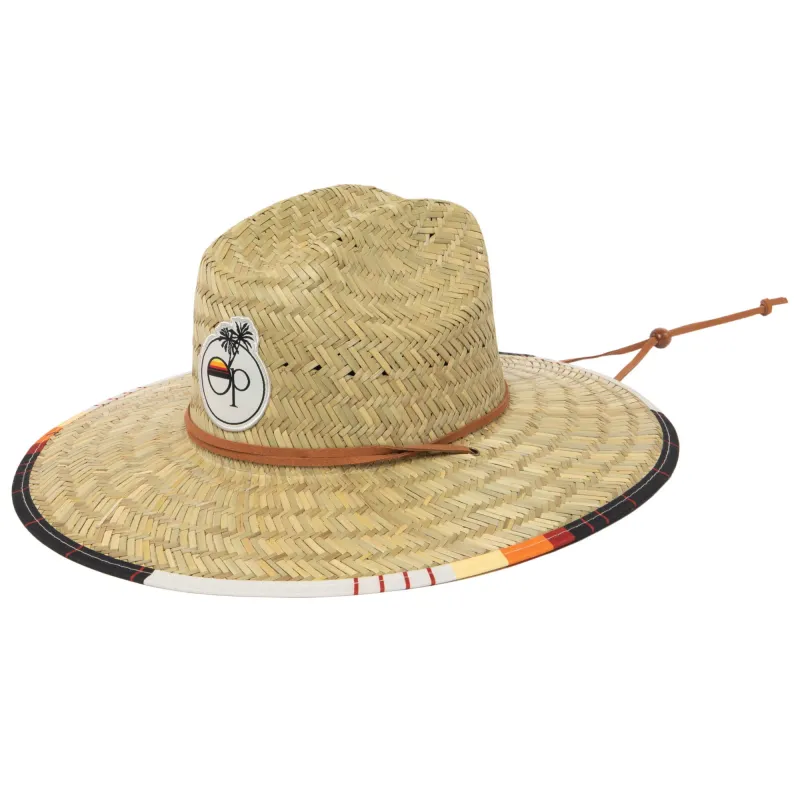 Original OP - Lifeguard Hat with Striped Underbrim Print by Ocean Pacific sold by San Diego Hat Company