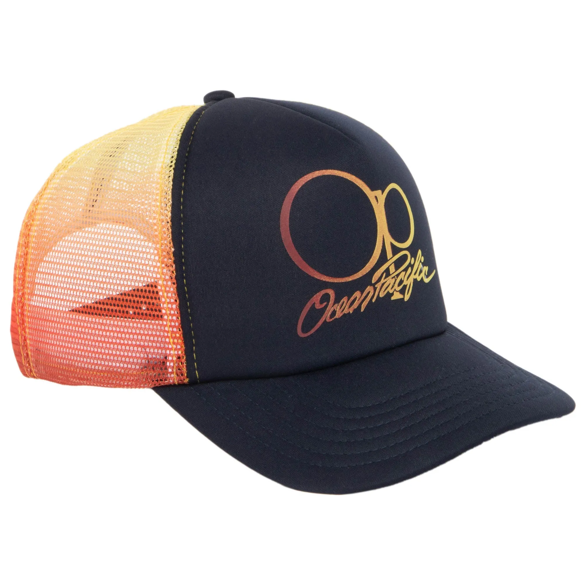 Ocean Pacific - 5 Panel Trucker Hat with Ombre Mesh Panels sold by San Diego Hat Company product image thumbnail 2