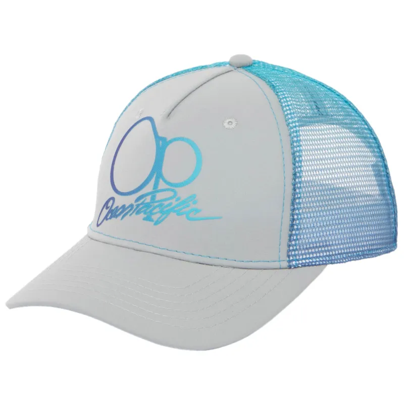 Ocean Pacific - 5 Panel Trucker Hat with Blue Mesh sold by San Diego Hat Company