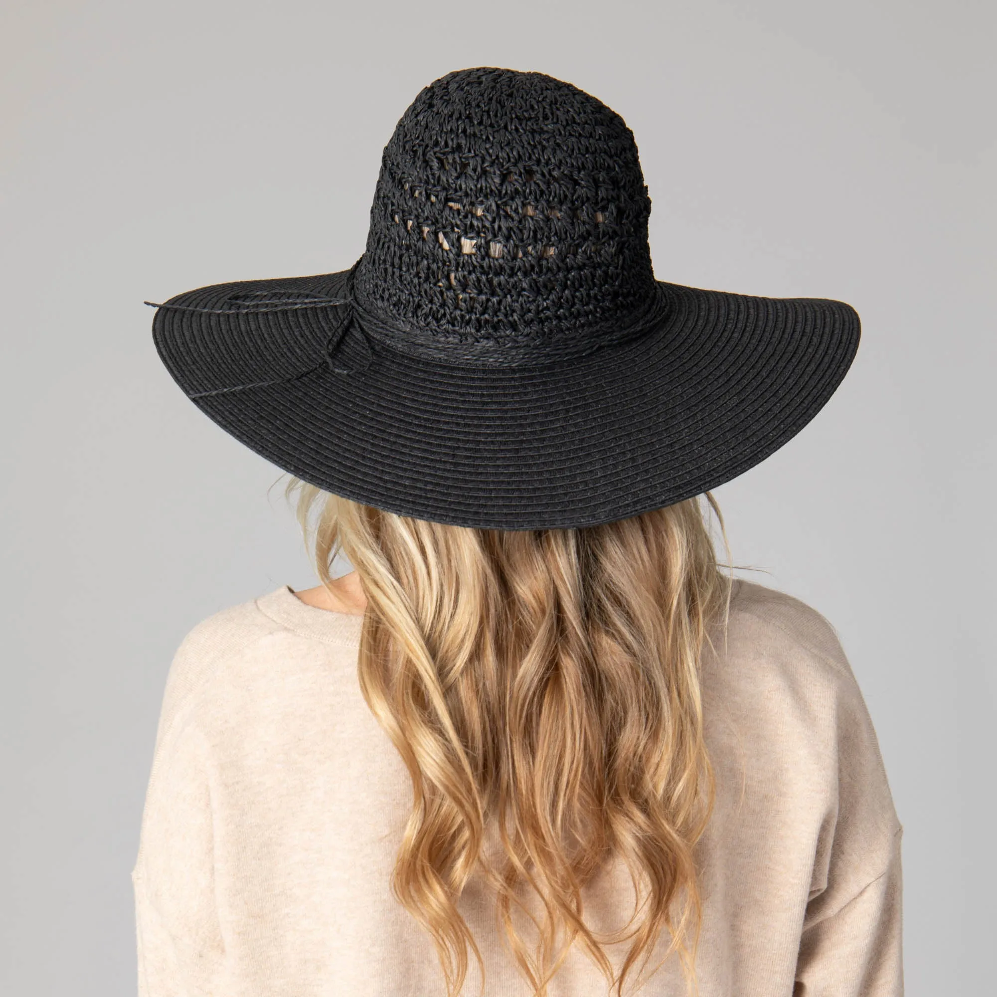 Women's Wide Brim Floppy Hat sold by San Diego Hat Company product image thumbnail 5