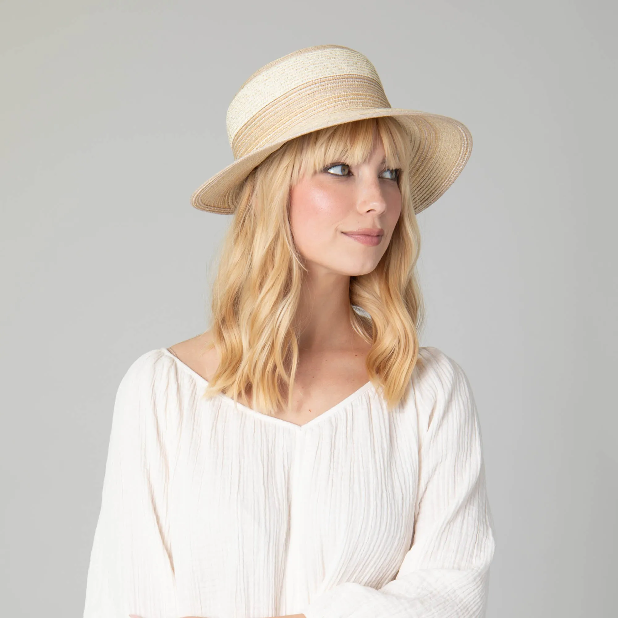 Women's Ultrabraid with Gold Lurex Face Saver sold by San Diego Hat Company product image thumbnail 4