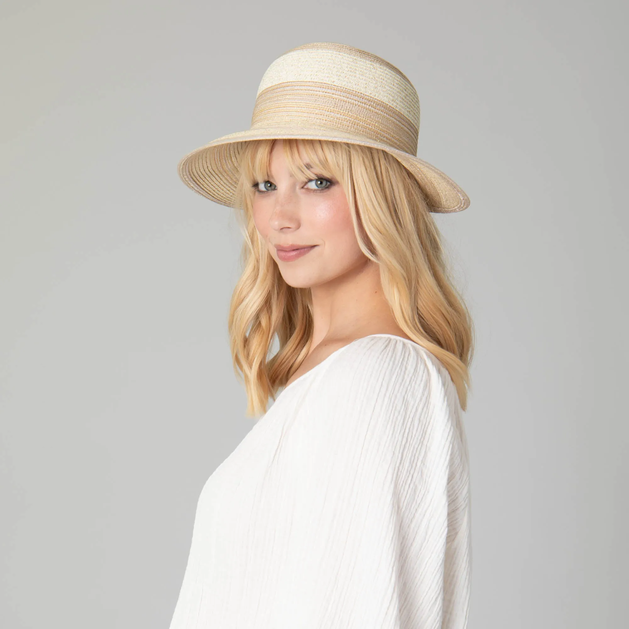 Women's Ultrabraid with Gold Lurex Face Saver sold by San Diego Hat Company product image thumbnail 3