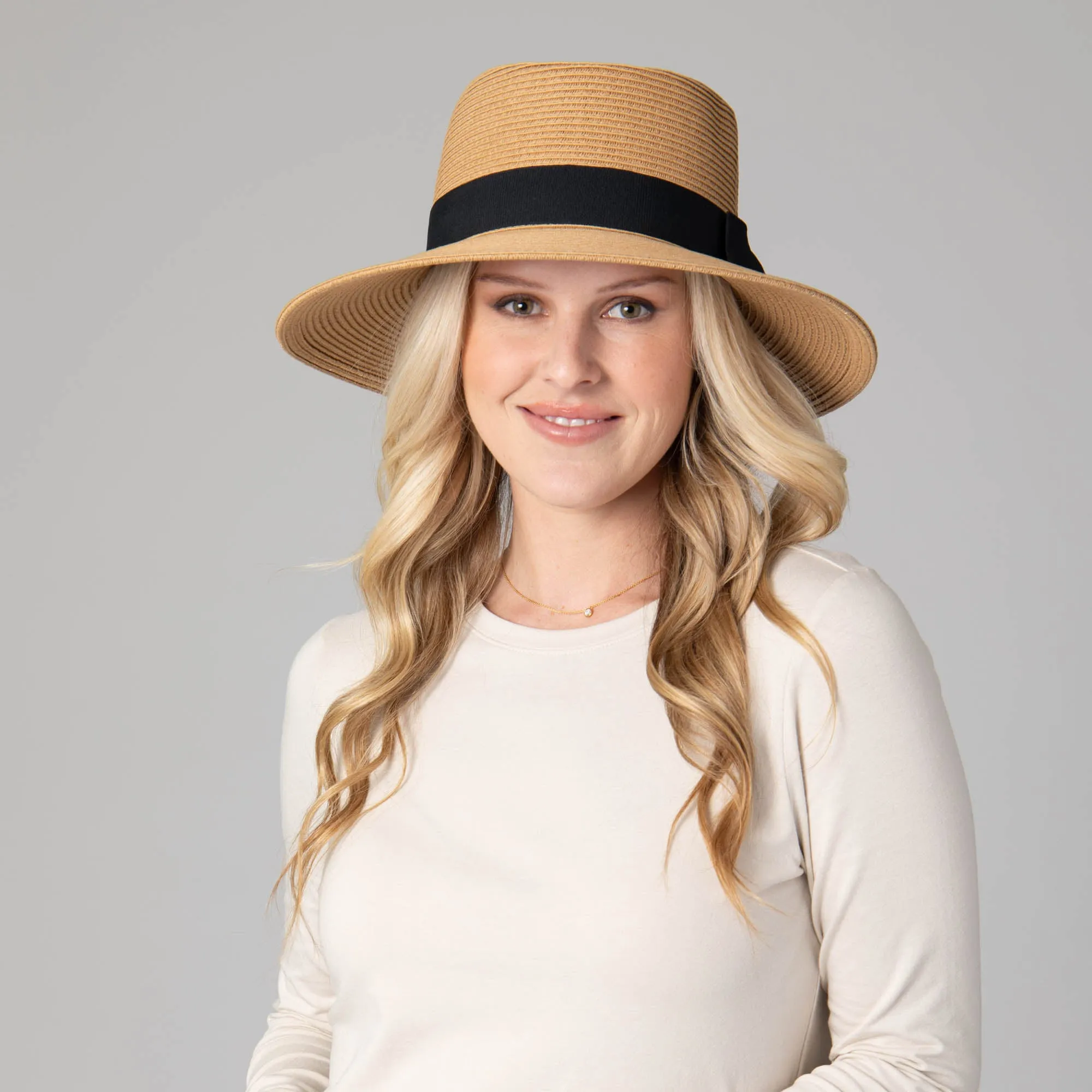 Women's Ultrabraid Gambler with Bow sold by San Diego Hat Company product image thumbnail 3