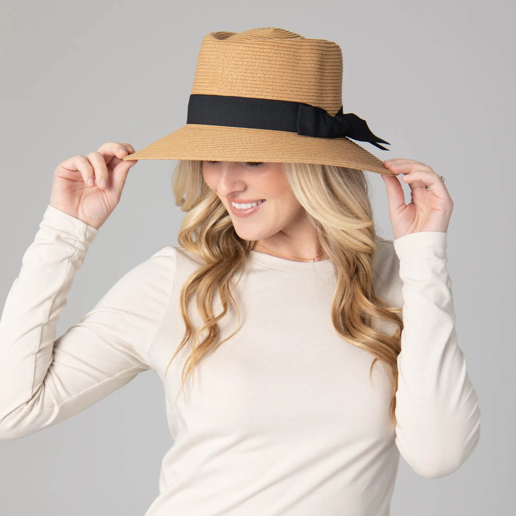 Women's Ultrabraid Gambler with Bow sold by San Diego Hat Company product image thumbnail 4