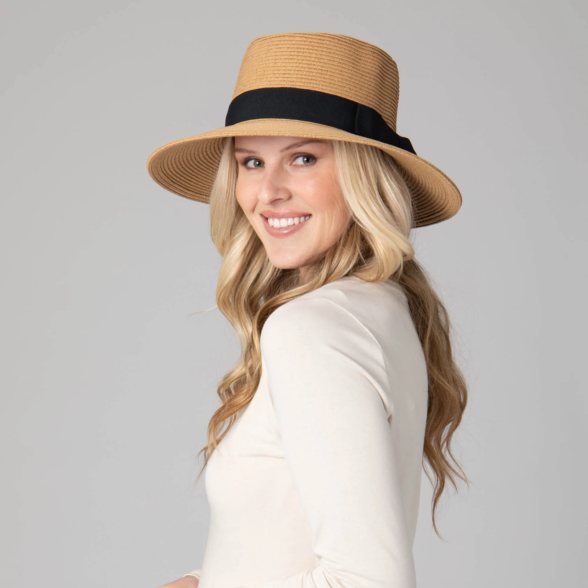 Women's Ultrabraid Gambler with Bow sold by San Diego Hat Company product image thumbnail 2