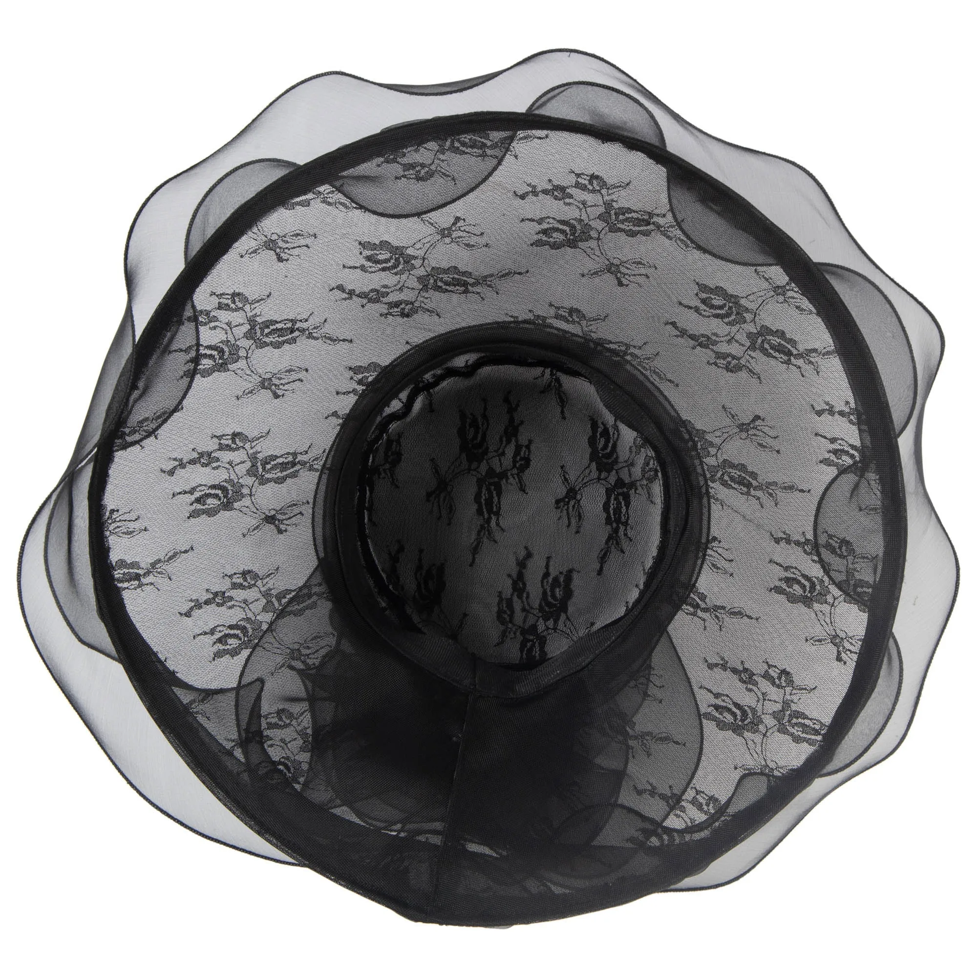 Women's Stiff Mesh Organza Dress Hat sold by San Diego Hat Company product image thumbnail 4
