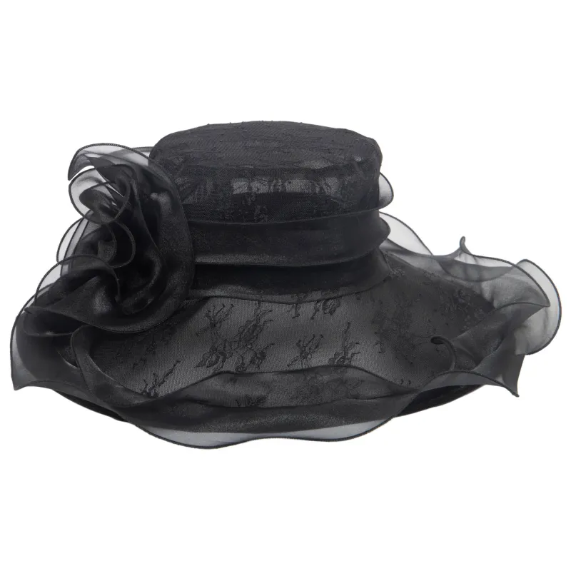 Women's Stiff Mesh Organza Dress Hat sold by San Diego Hat Company