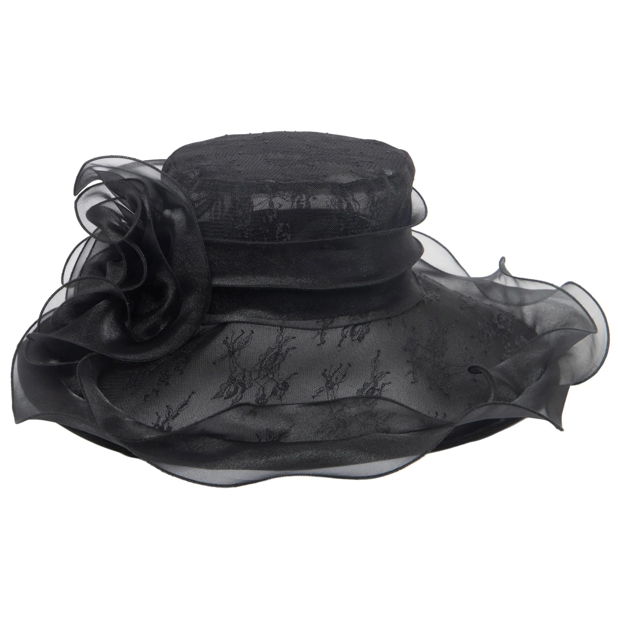 Women's Stiff Mesh Organza Dress Hat sold by San Diego Hat Company