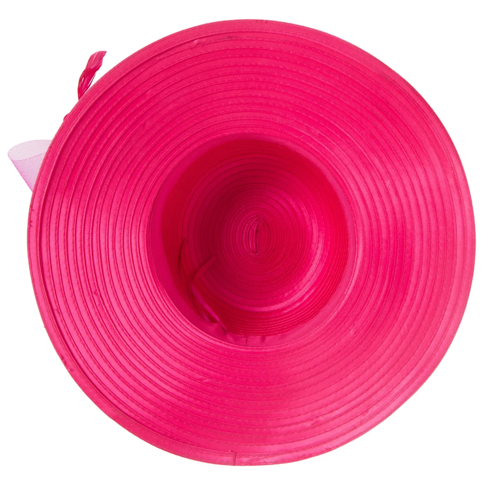 Women's Round Crown Organza Bow Dress Hat sold by San Diego Hat Company product image thumbnail 4