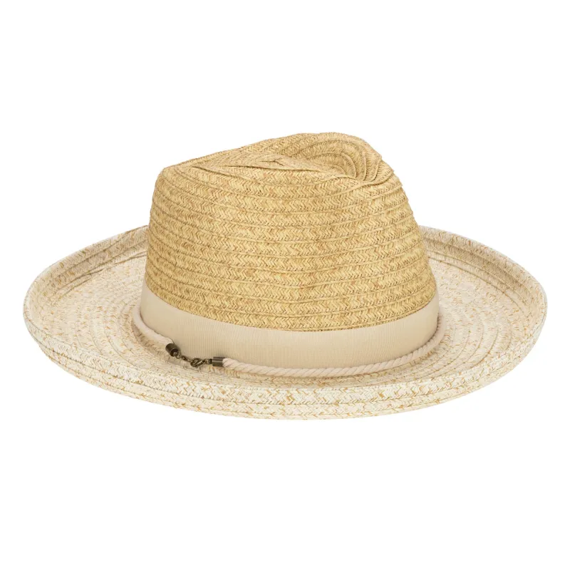 Mens Two Tone Ultrabraid Rolled Brim Fedora sold by San Diego Hat Company