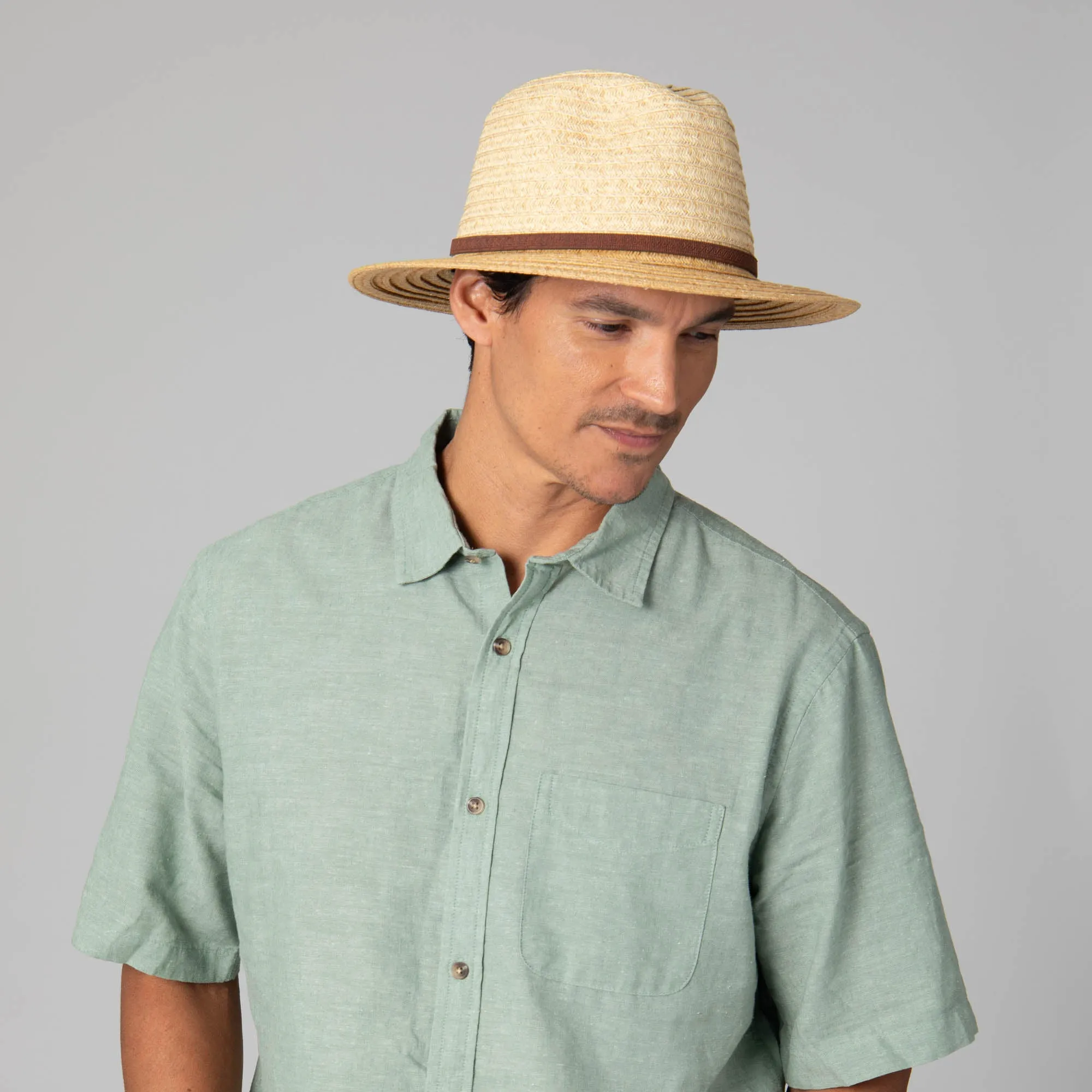 Mens Two Tone Ultrabraid Fedora sold by San Diego Hat Company product image thumbnail 3