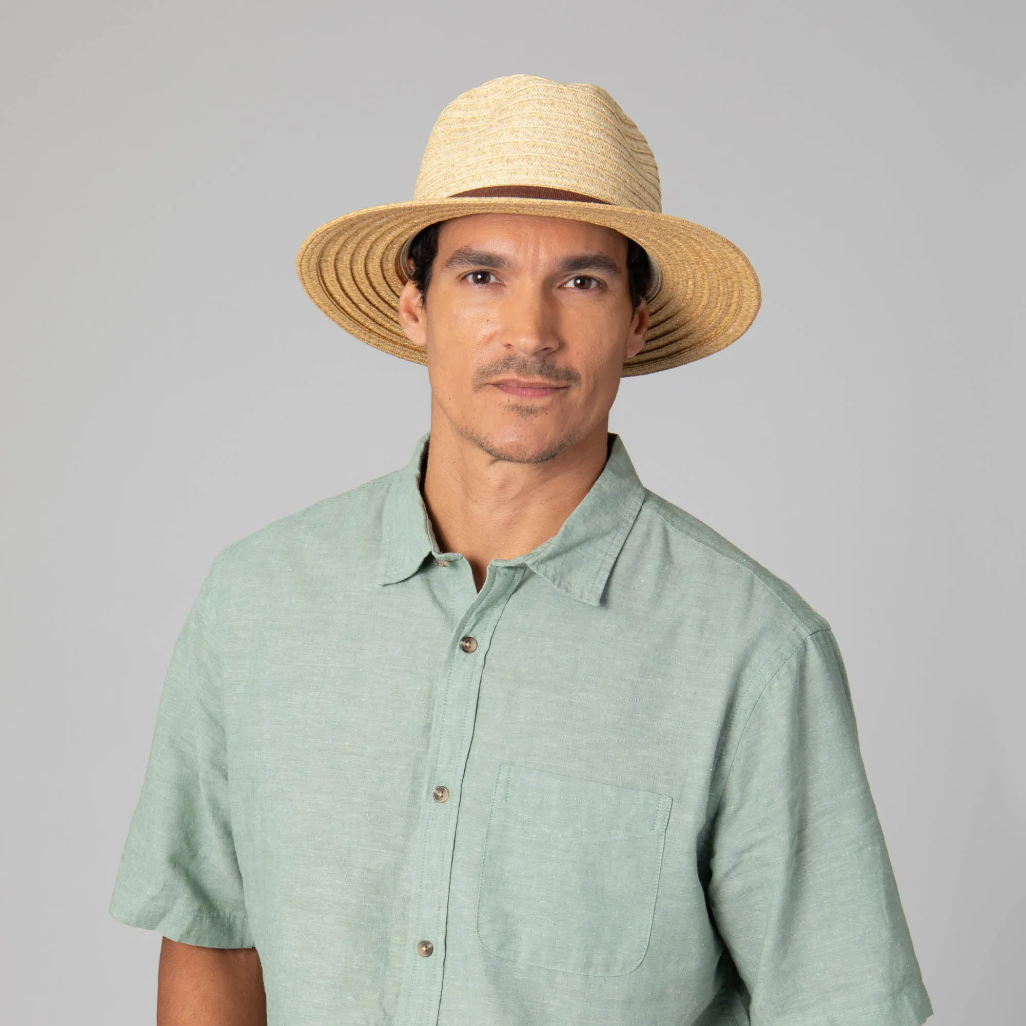 Mens Two Tone Ultrabraid Fedora sold by San Diego Hat Company product image thumbnail 2