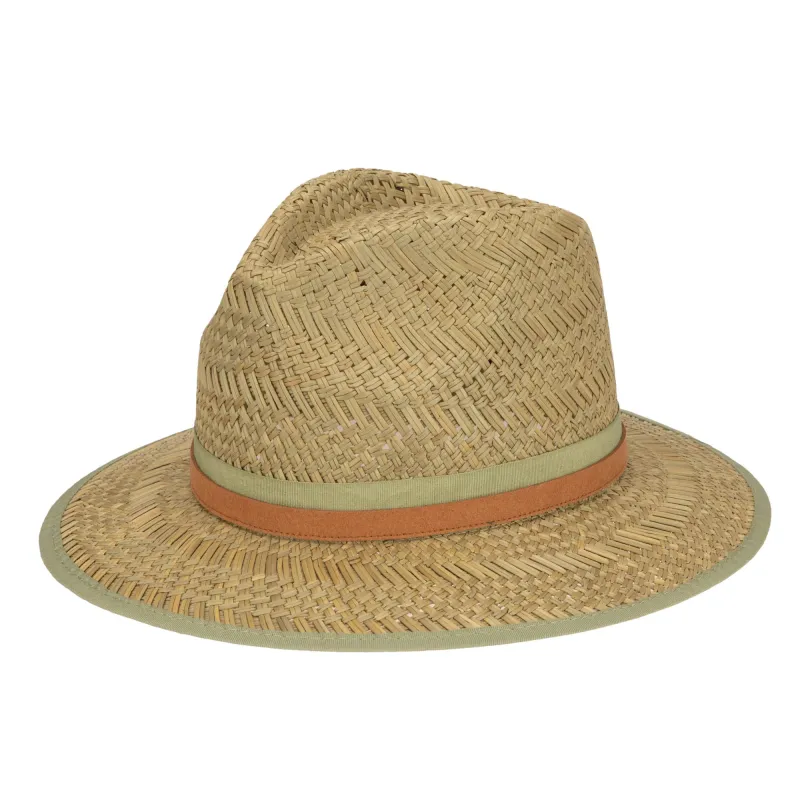 Mens Seagrass Stingy Brim Fedora sold by San Diego Hat Company