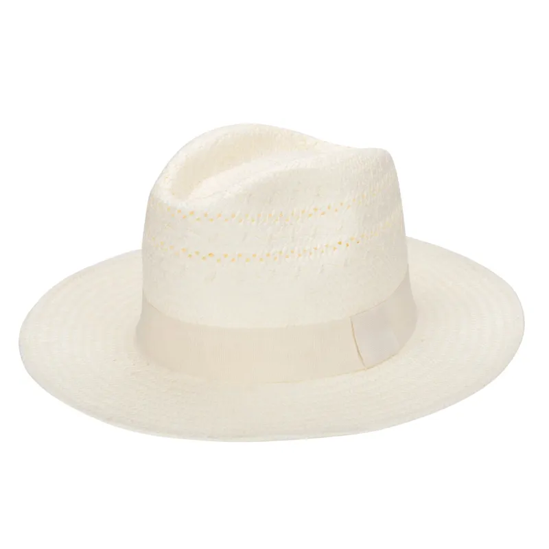 Mens Paperbraid Ivory Fedora sold by San Diego Hat Company