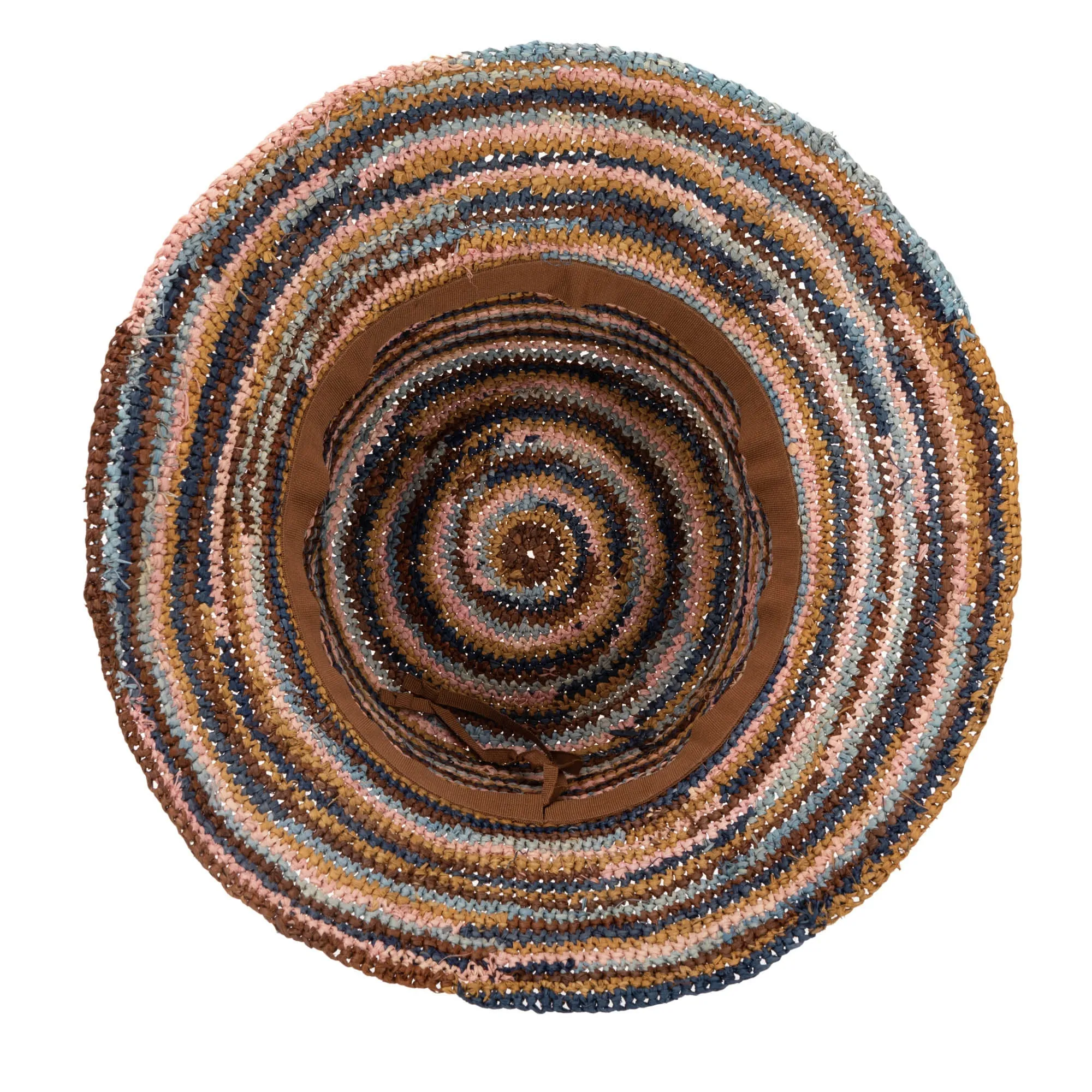 Iris - Women's Crochet Raffia Packable Bucket Hat (RHS3109) sold by San Diego Hat Company product image thumbnail 5