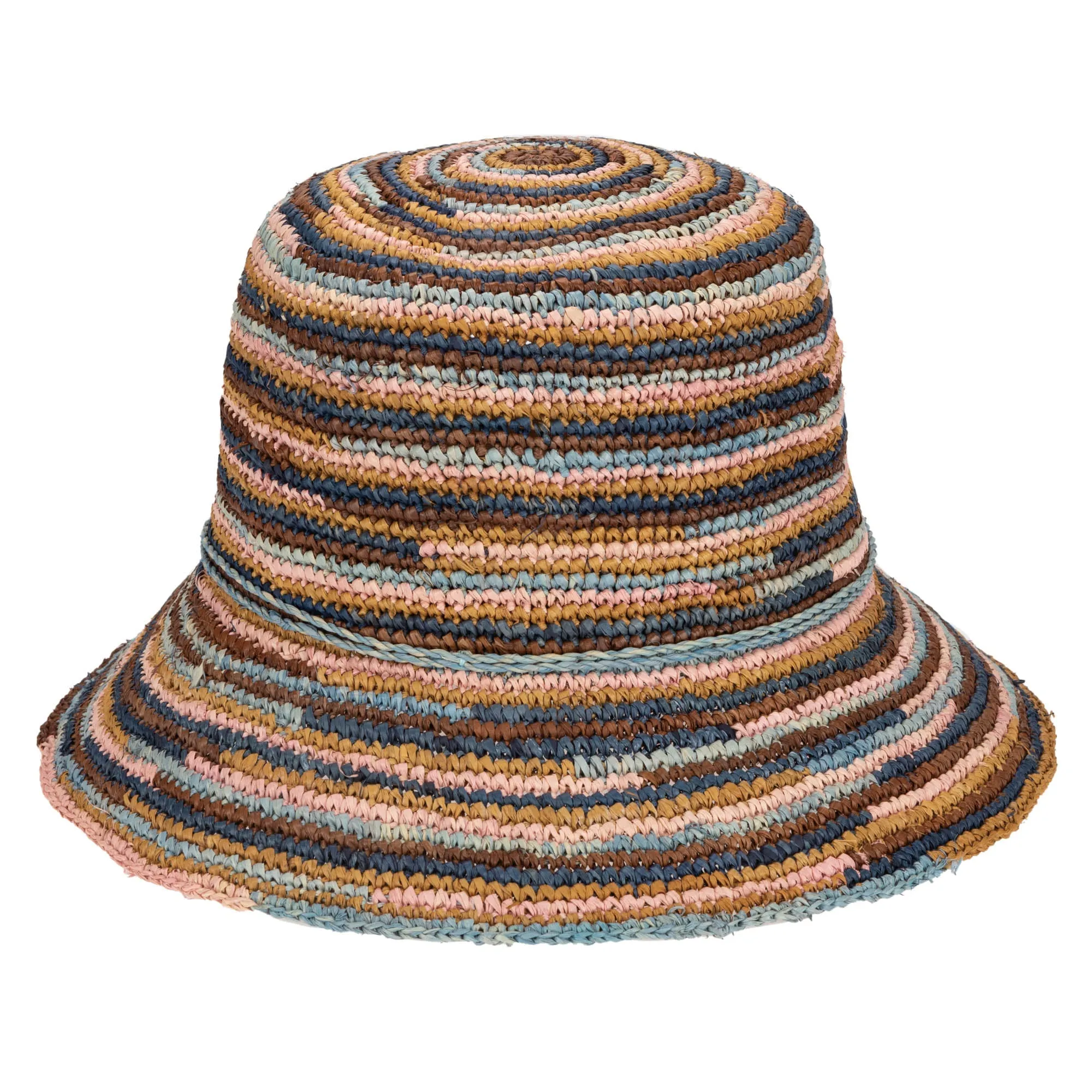 Iris - Women's Crochet Raffia Packable Bucket Hat (RHS3109) sold by San Diego Hat Company product image thumbnail 3