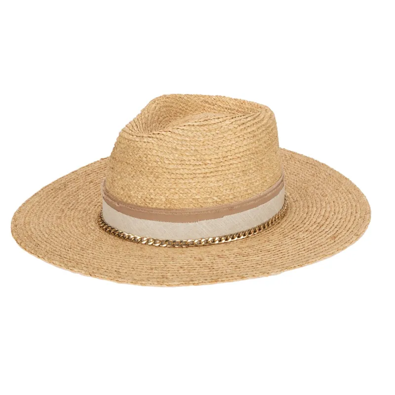 Coastal Sunset Women's Stiff Brim Fedora sold by San Diego Hat Company
