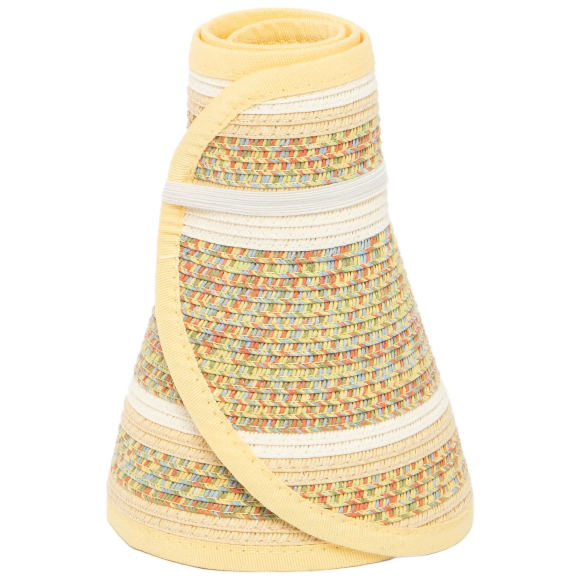 Women's Neutral Colored Ultrabraided Large Brim Packable Visor (UBV2004) sold by San Diego Hat Company product image thumbnail 5