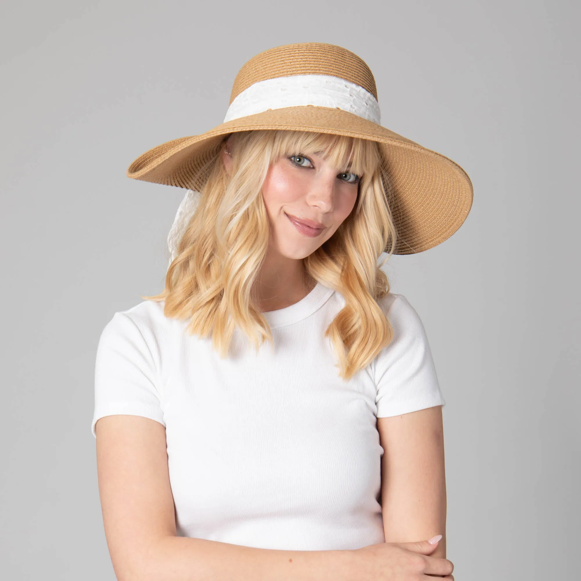 Women's Ultrabraid Fold Back Bow Sun Hat sold by San Diego Hat Company product image thumbnail 2