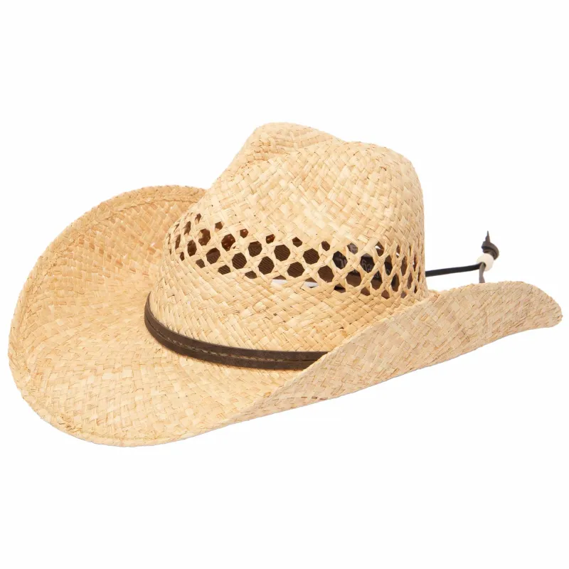 Women's Raffia Cowboy Hat sold by San Diego Hat Company