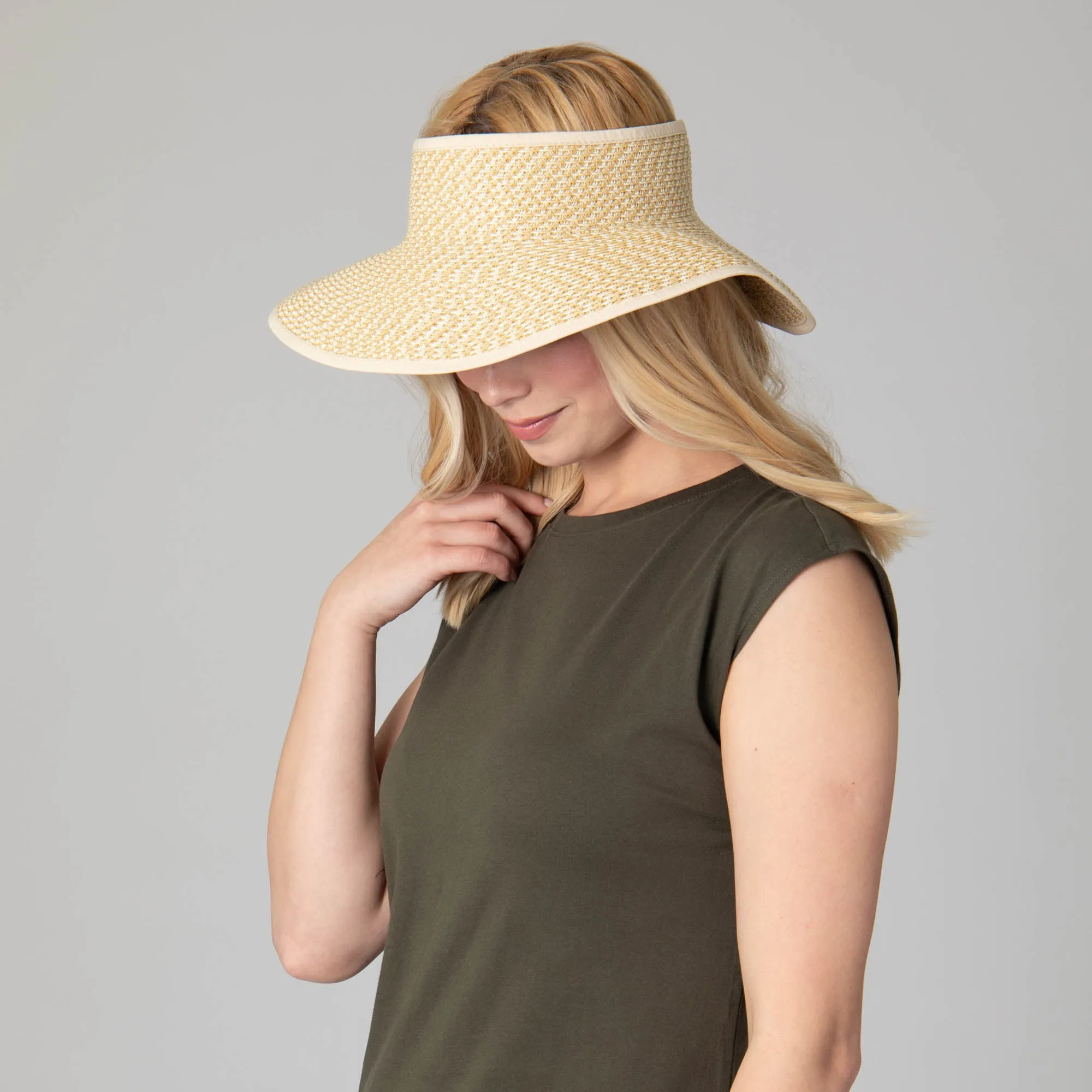 Women's Ultrabraid Large Brim Visor sold by San Diego Hat Company product image thumbnail 4