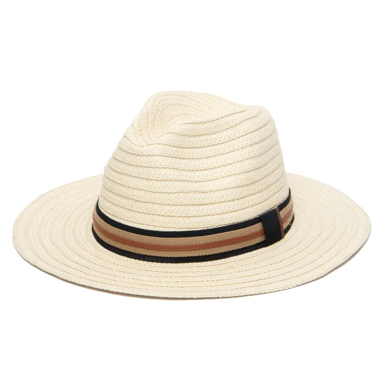 Men's Panama With Layered Webbing & Faux Leather Trim sold by San Diego Hat Company