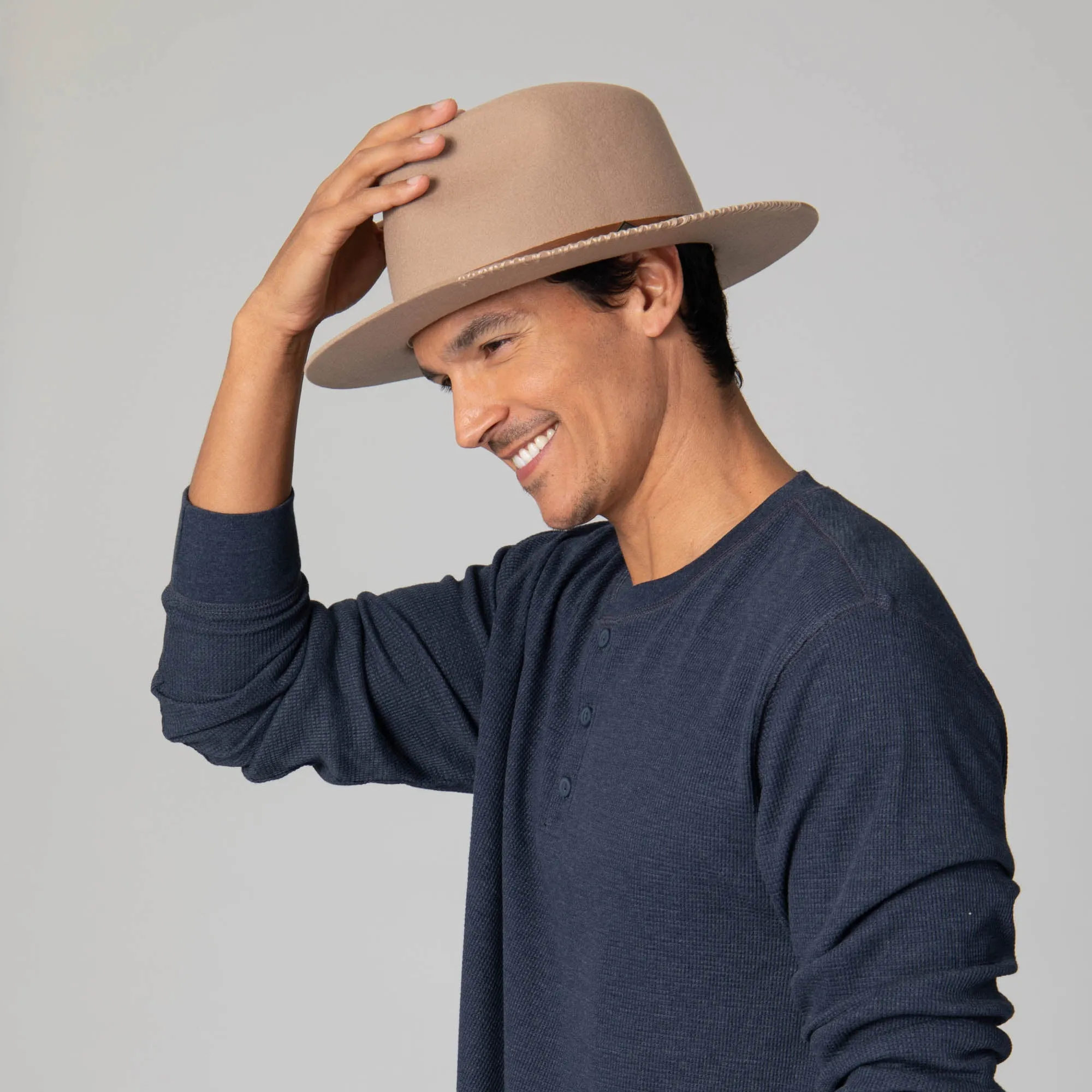 Black Label Wool Felt Fedora sold by San Diego Hat Company product image thumbnail 4