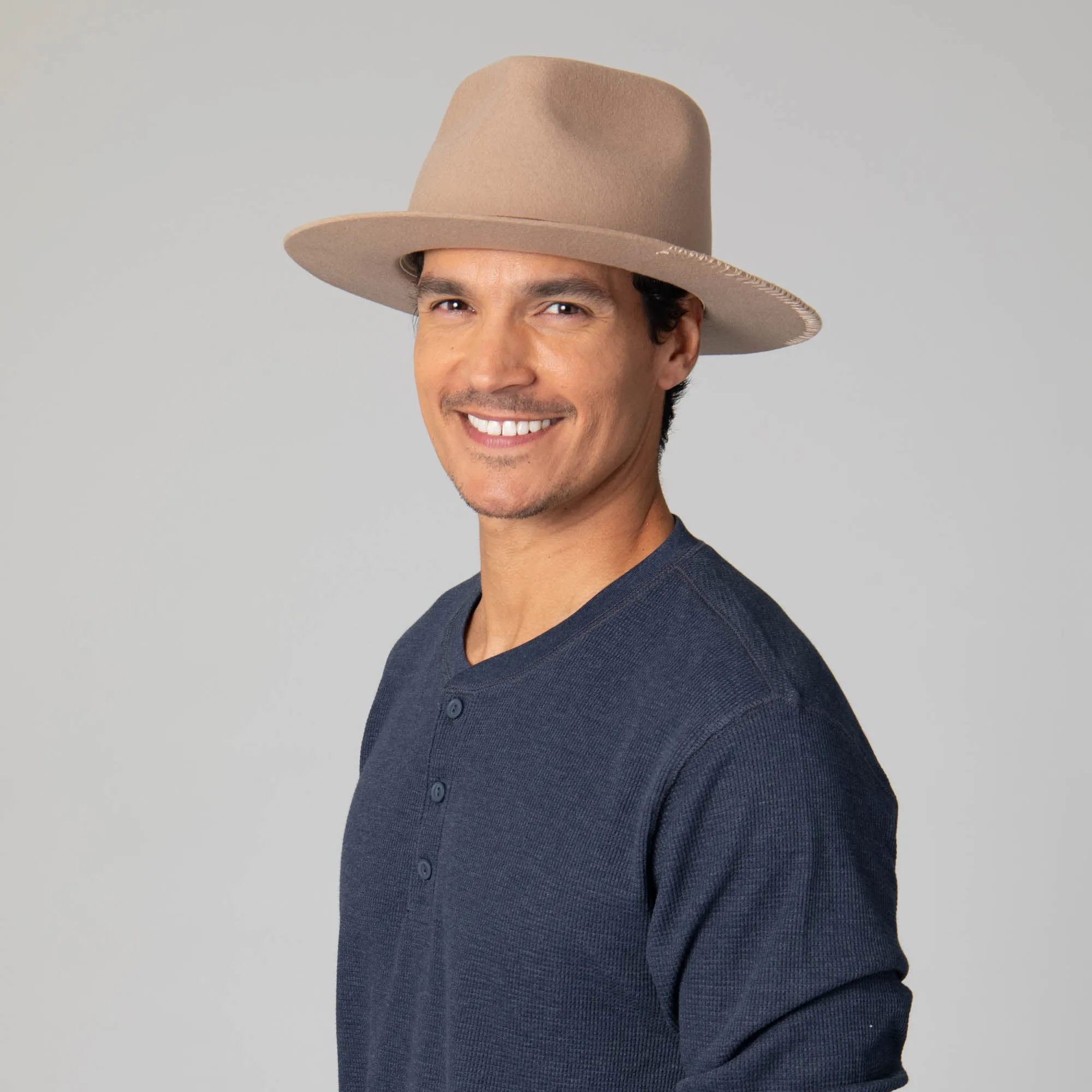 Black Label Wool Felt Fedora sold by San Diego Hat Company product image thumbnail 2