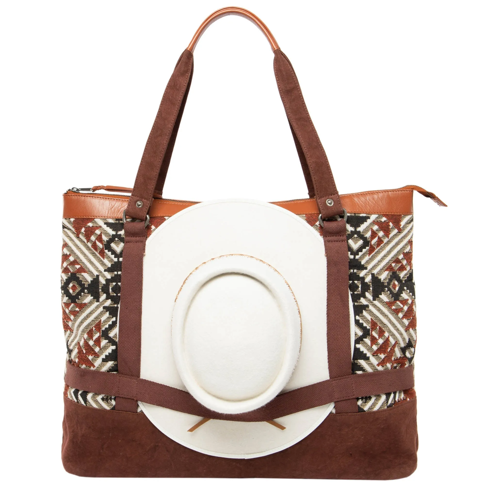 Emma Weekender with Hat Holder sold by San Diego Hat Company